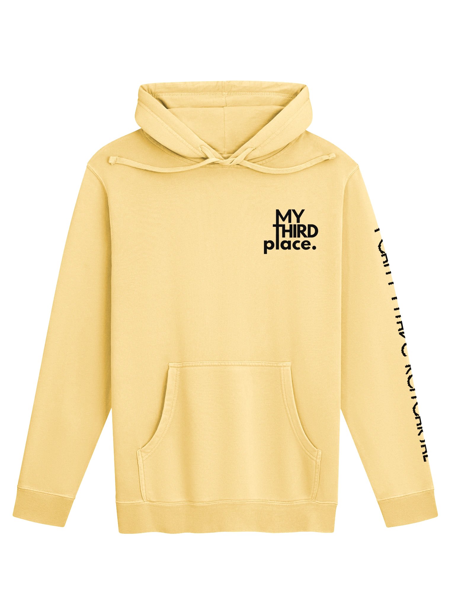 "My Third Place" Light Hoodie - Black Stages Logo on Back product image (25)