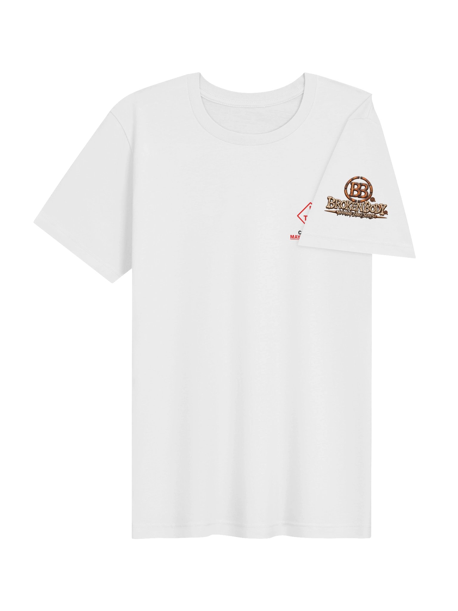 Funny THC Warning Shirt — Contents May Contain THC Spine Graphic Tee | Broken Body™ product image (9)