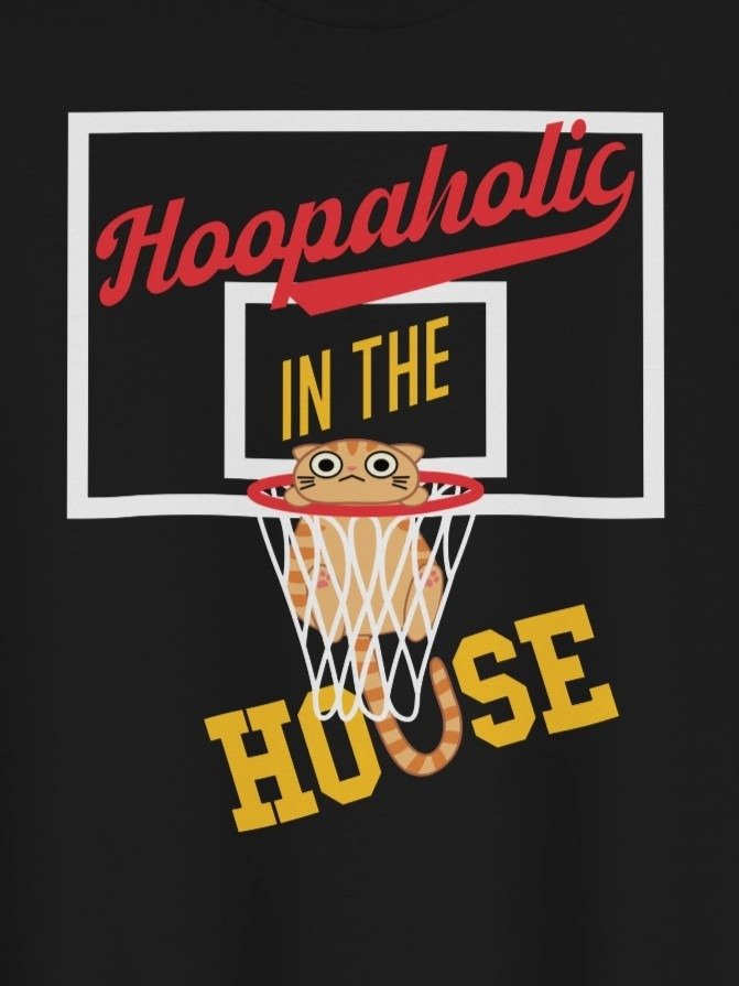 Basketball Cat (Hoopaholic IN THE HOUSE) - Youth Heavyweight T-shirt product image (1)