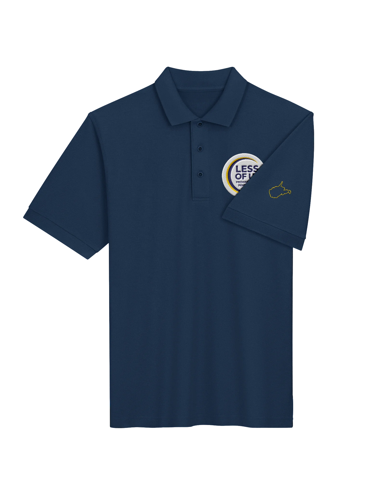 LESS OF US Badge Polo — Progress, Not Perfection product image (4)