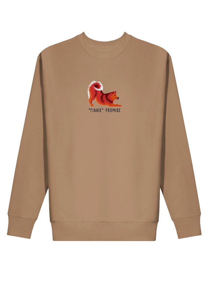 Finkie Promise Sweatshirt (Embroidered) of a Finnish Spitz(Red) product image (11)