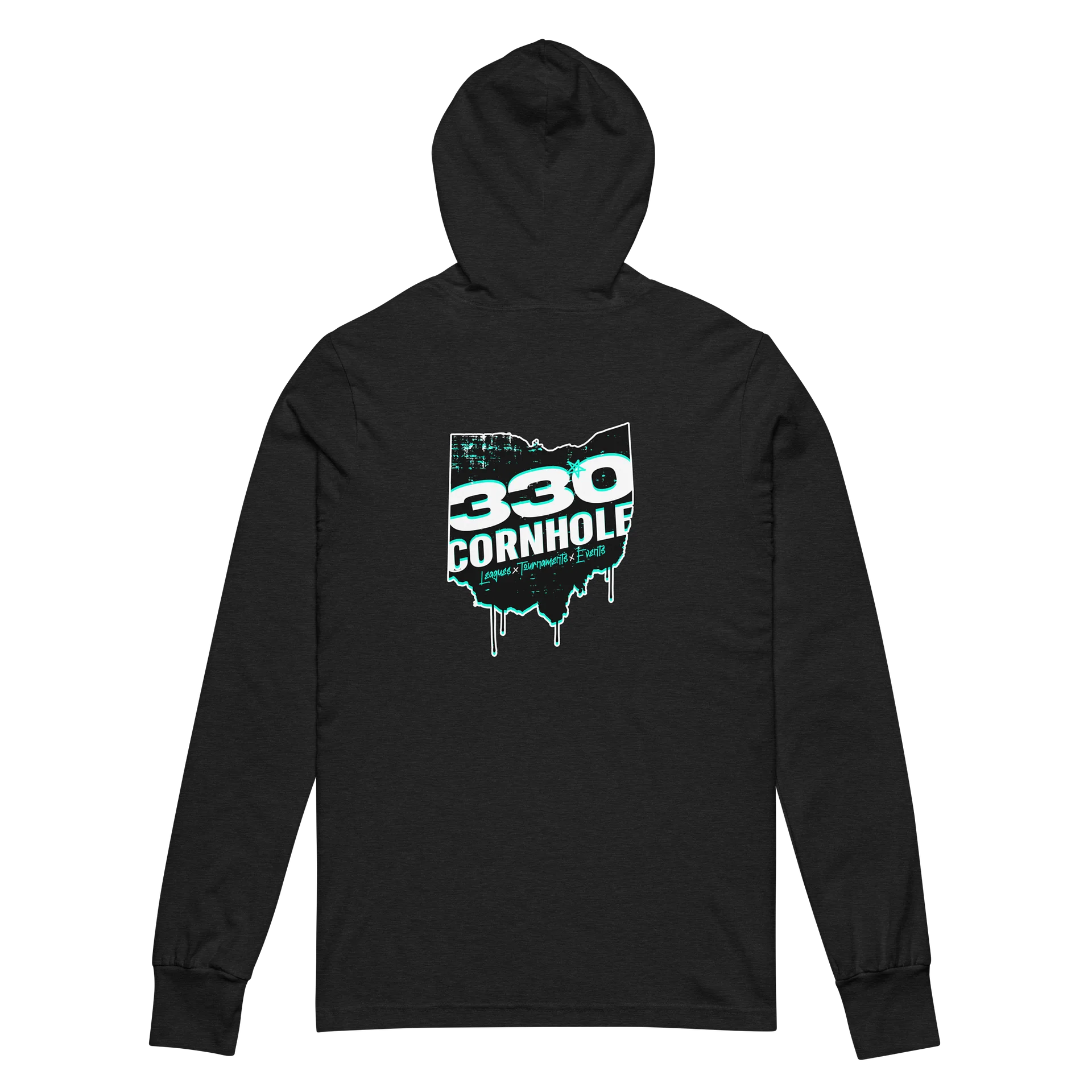 Bella+Canvas Ohio 330 Cornhole Graphic Lightweight Hoodie product image (2)