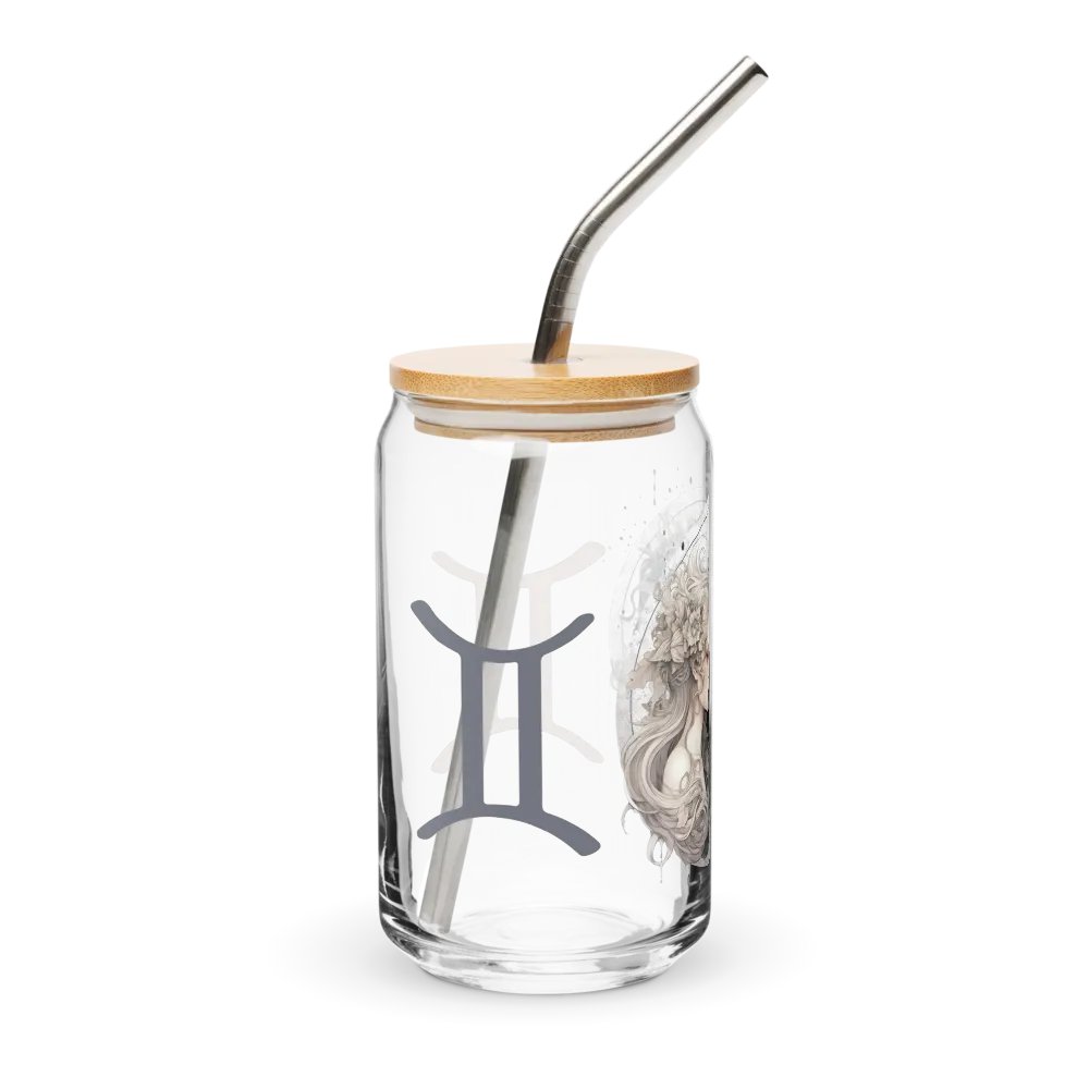 Gemini Zodiac Glass Can Sipper product image (5)