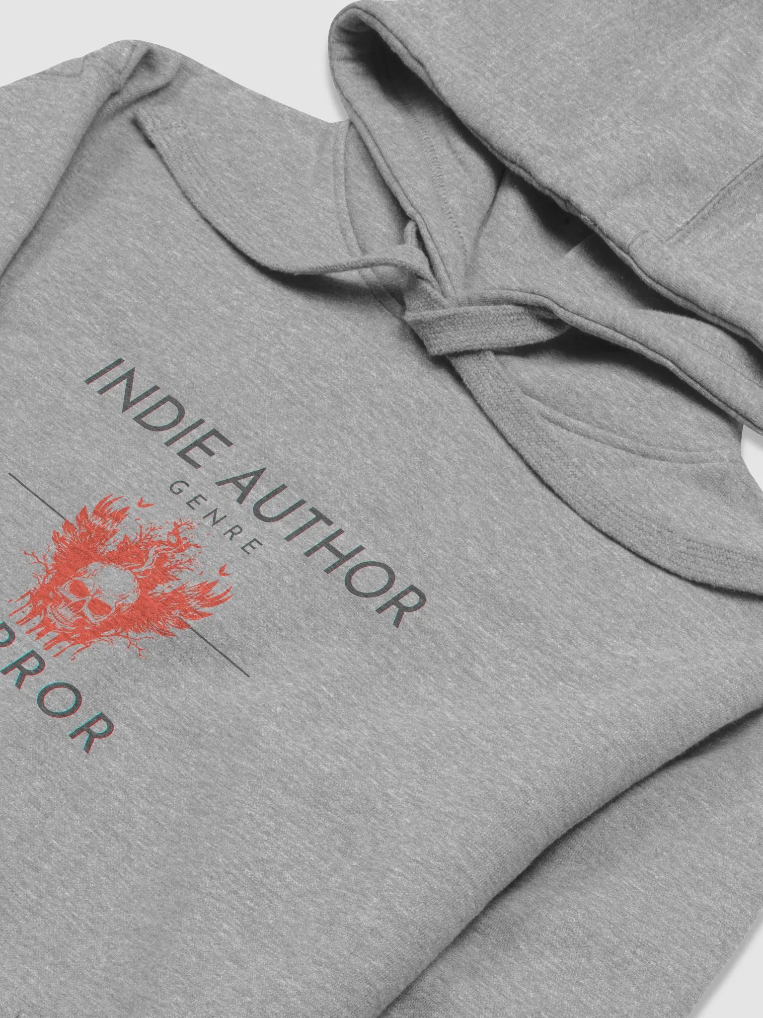 Indie Author Genre Horror - Grey Unisex Hoodie product image (3)