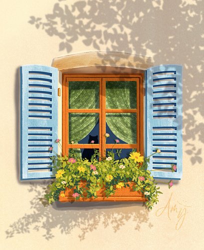 A fun take on sunny windows and drapey florals!

@tatyworks #shareyourart #shareyourartwork #sharingartmatters #digitalart