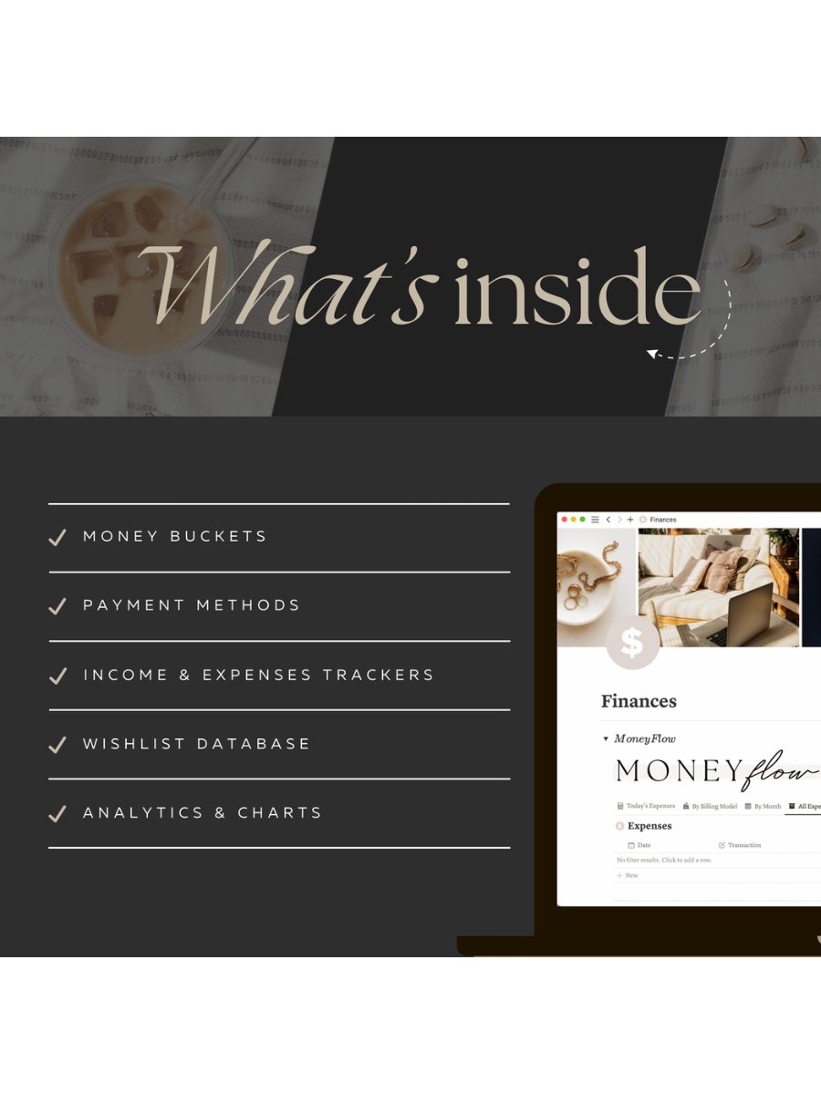 Aesthetic Notion Financial Planner Template product image (7)