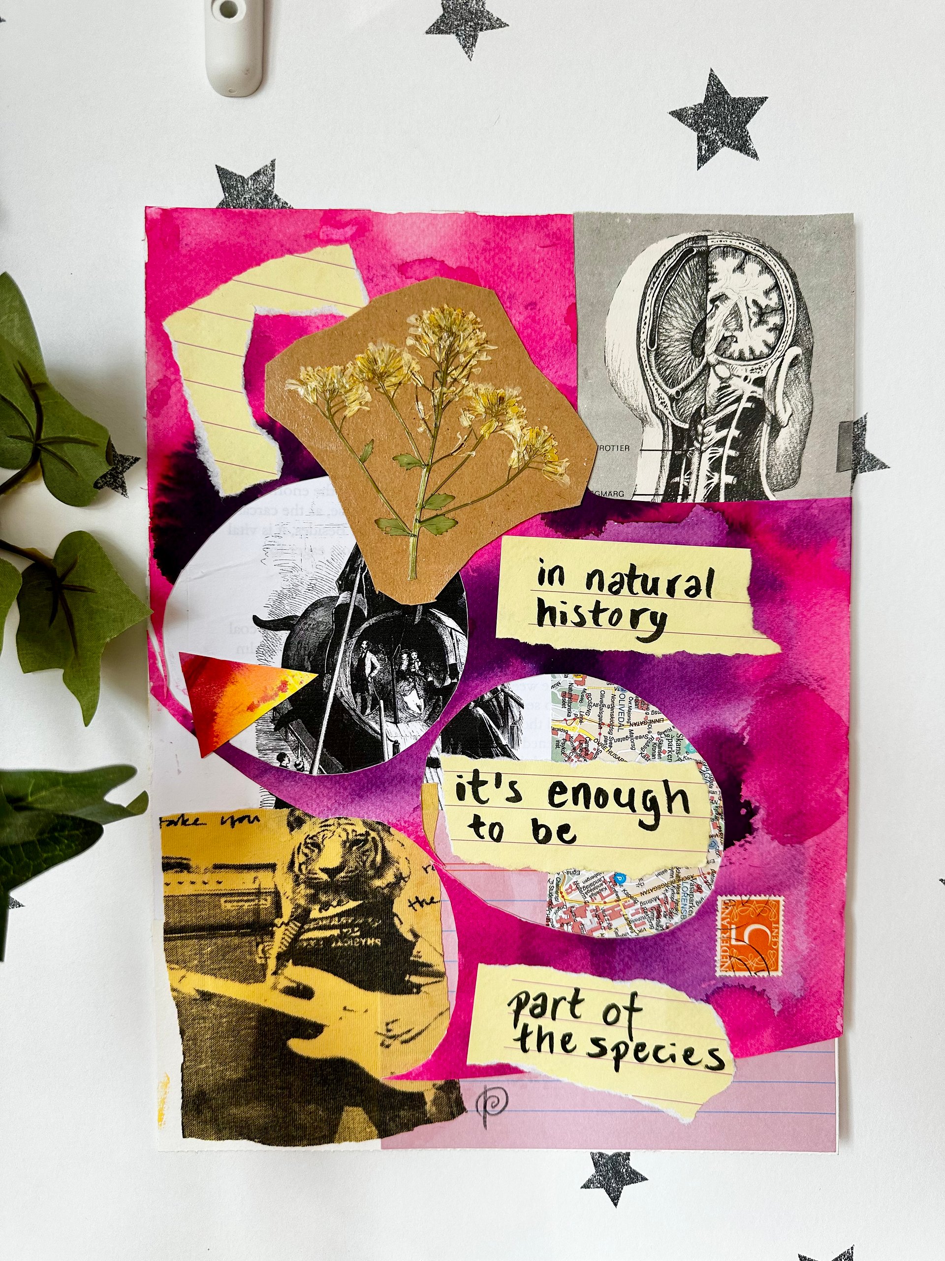 'part of the species' collage original from 'poetry f*cks' product image (1)