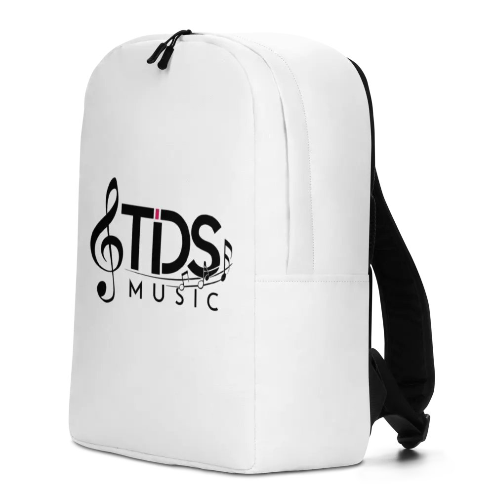 TDS Music Minimalist Backpack - All-Over Print, White, Water-Resistant, Fits 15" Laptop product image (4)