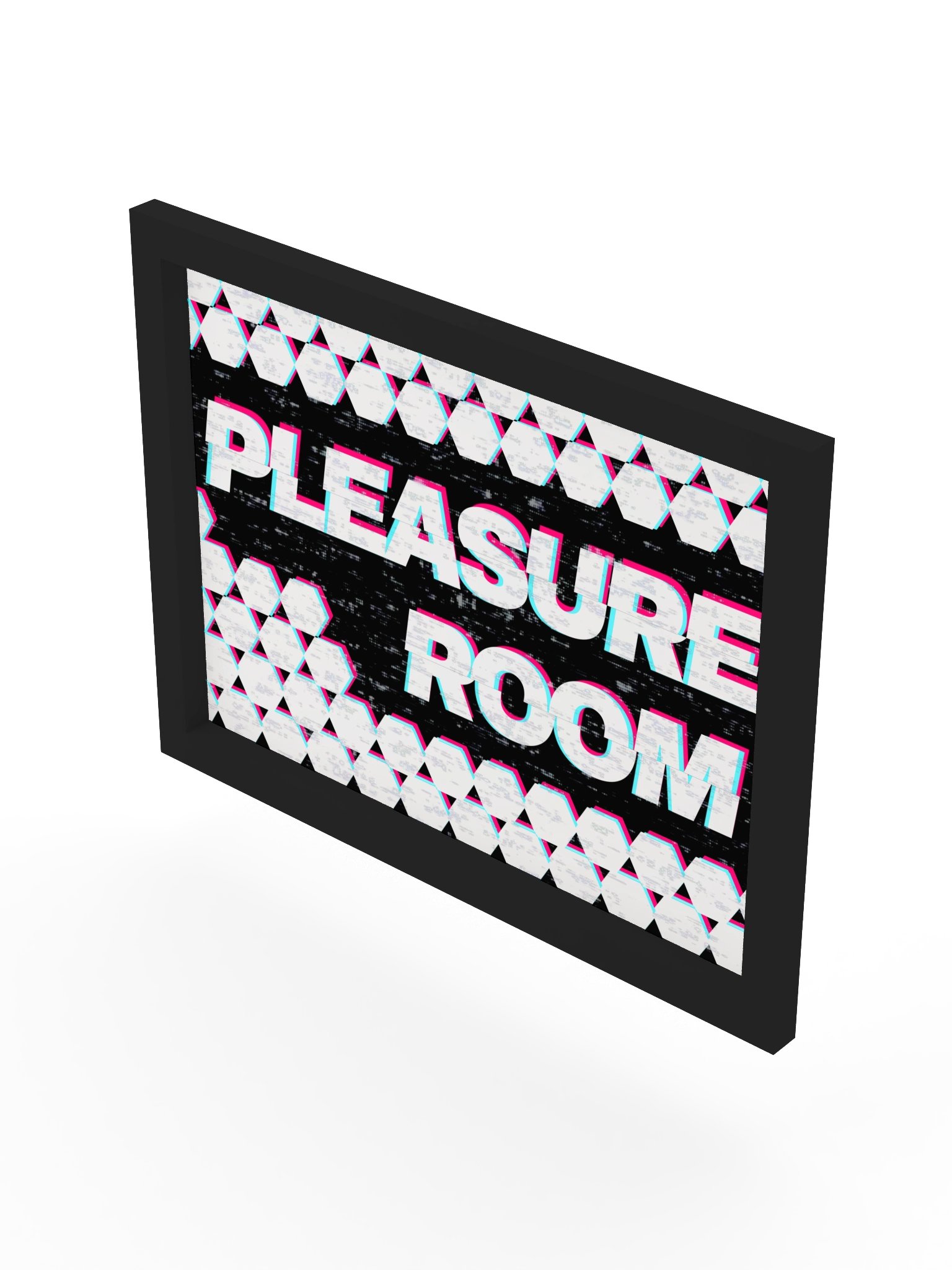 Pleasure Room Glitch Board Game Room Poster - FRAMED product image (3)