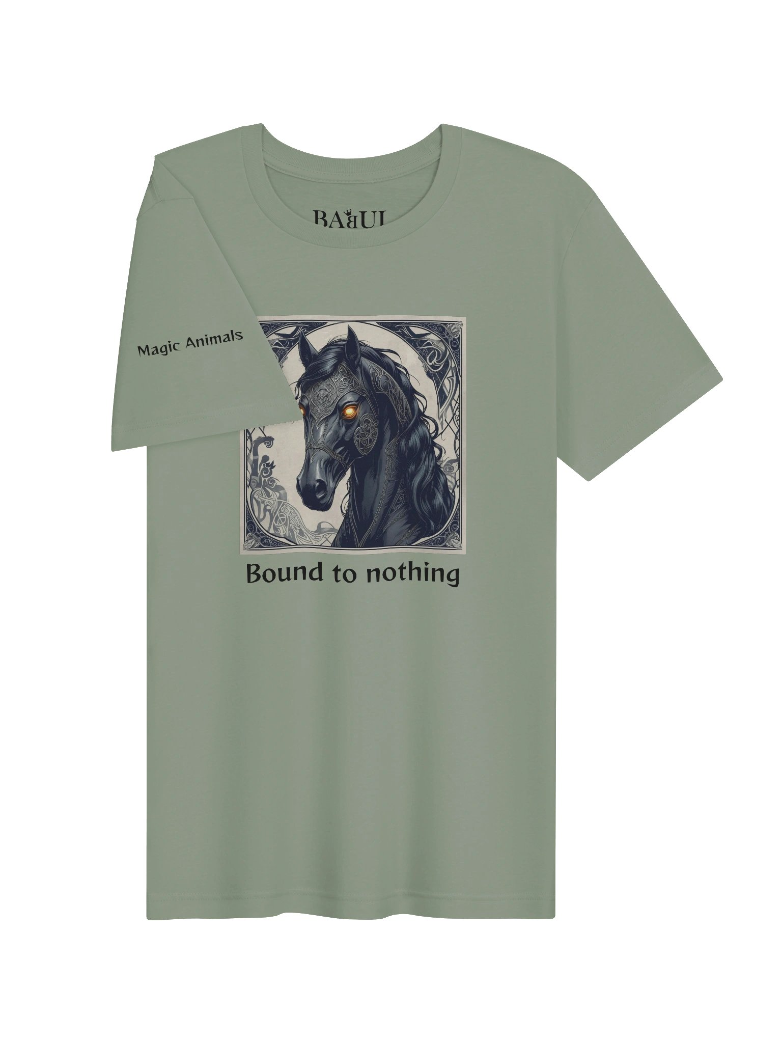 HORSE – Bound to nothing - Magic Animals T-Shirt - (front graphic) product image (4)
