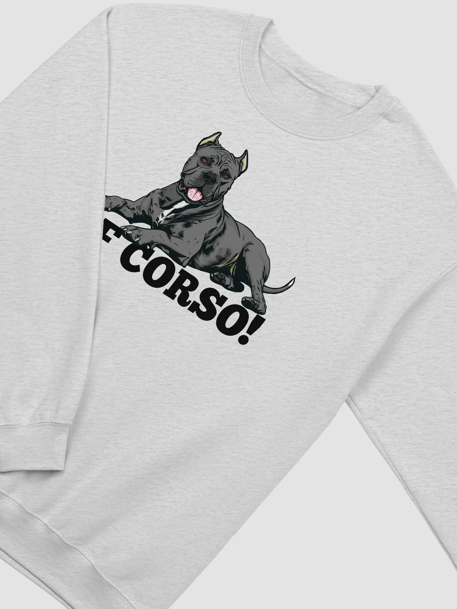 Of Corso! Sweatshirt of a Cane Corso (Gray) | Funny Shirt for Cane Corso Paw-rents product image (4)
