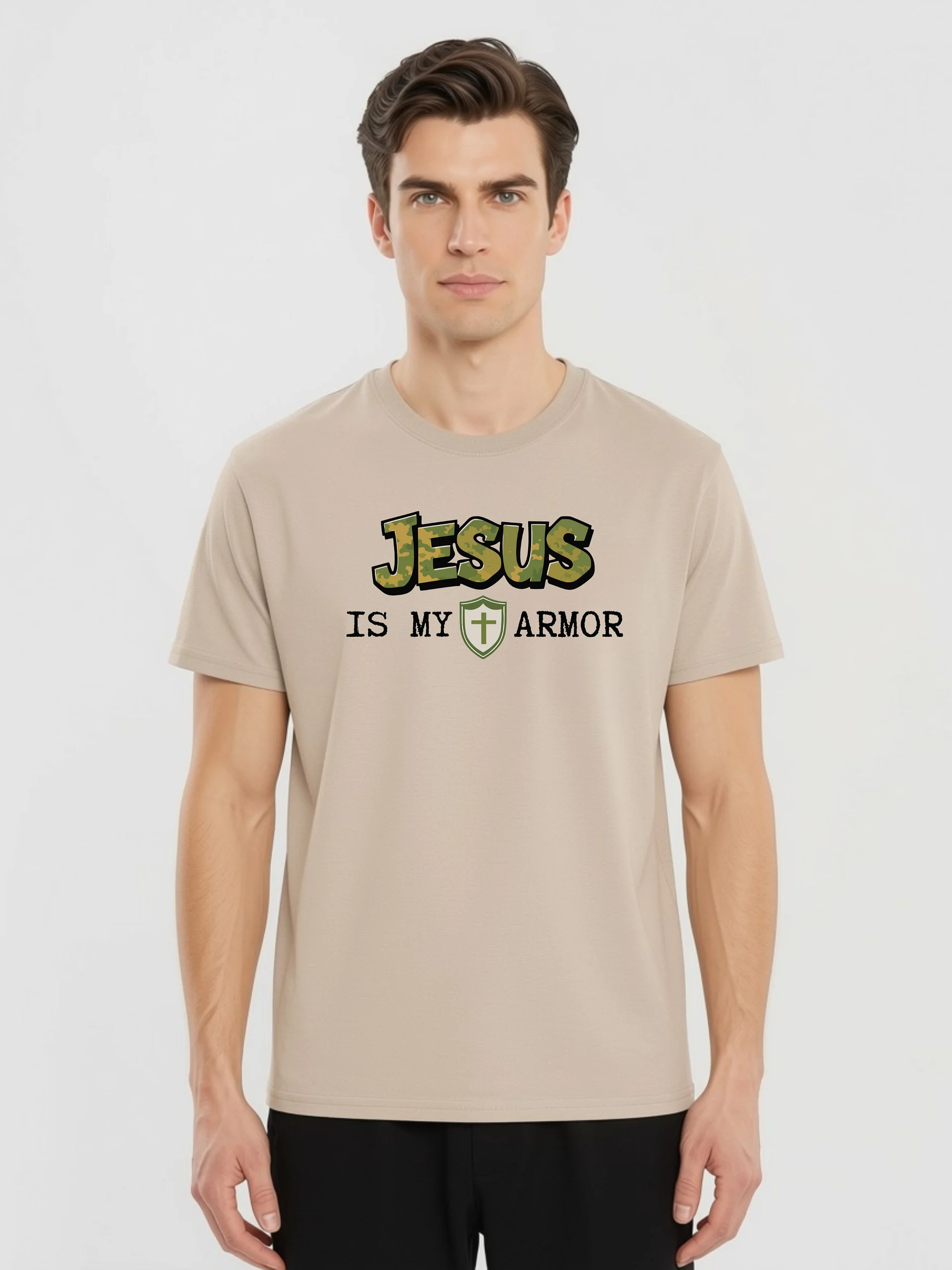Jesus Is My Armor Camo Streetwear T-shirt product image (47)