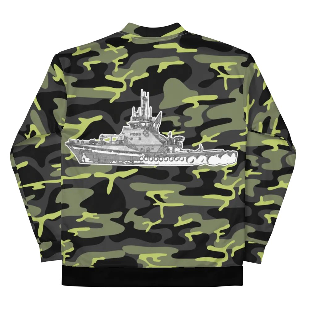 Copy of Twin Anchor Titan tug Green Camouflage Bomber Jacket product image (10)