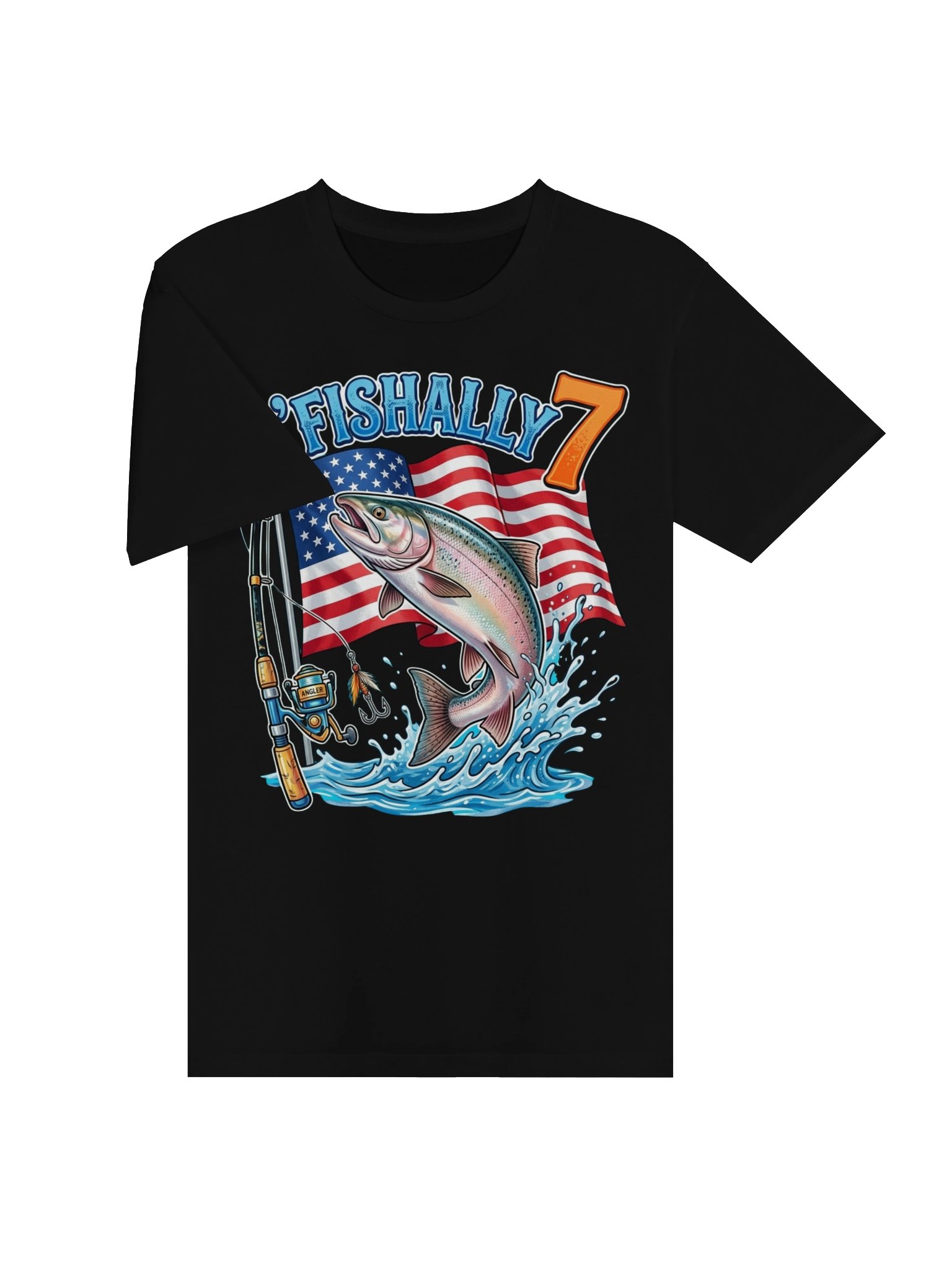O’Fishally 7 Patriotic Fishing Tee product image (18)