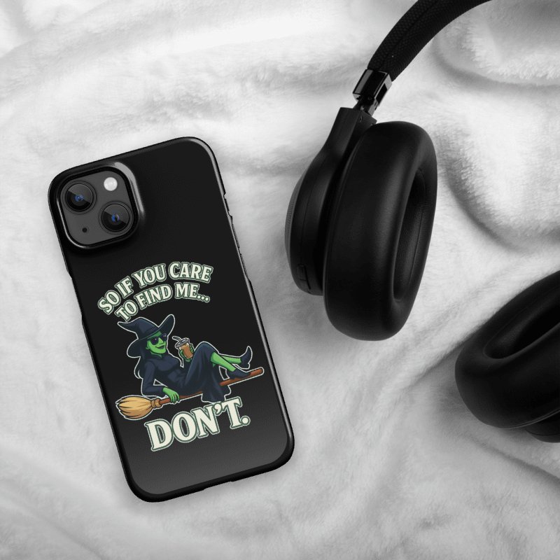 Funny Wicked iPhone Case – Chill Witch Snap Cover – Broadway Witchcore Vibe product image (4)