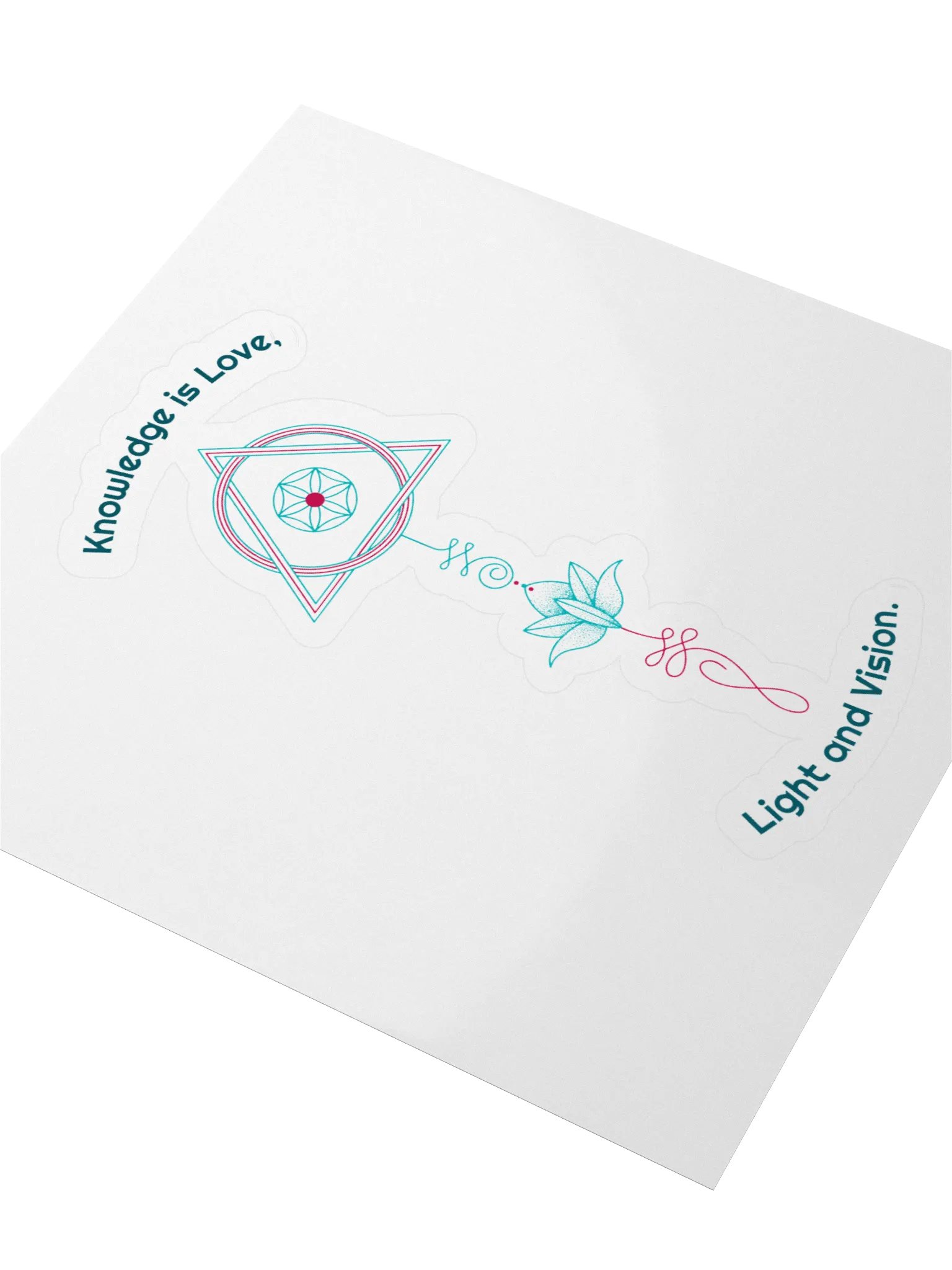 Knowledge is Love Geometric Mandalas Sticker product image (3)