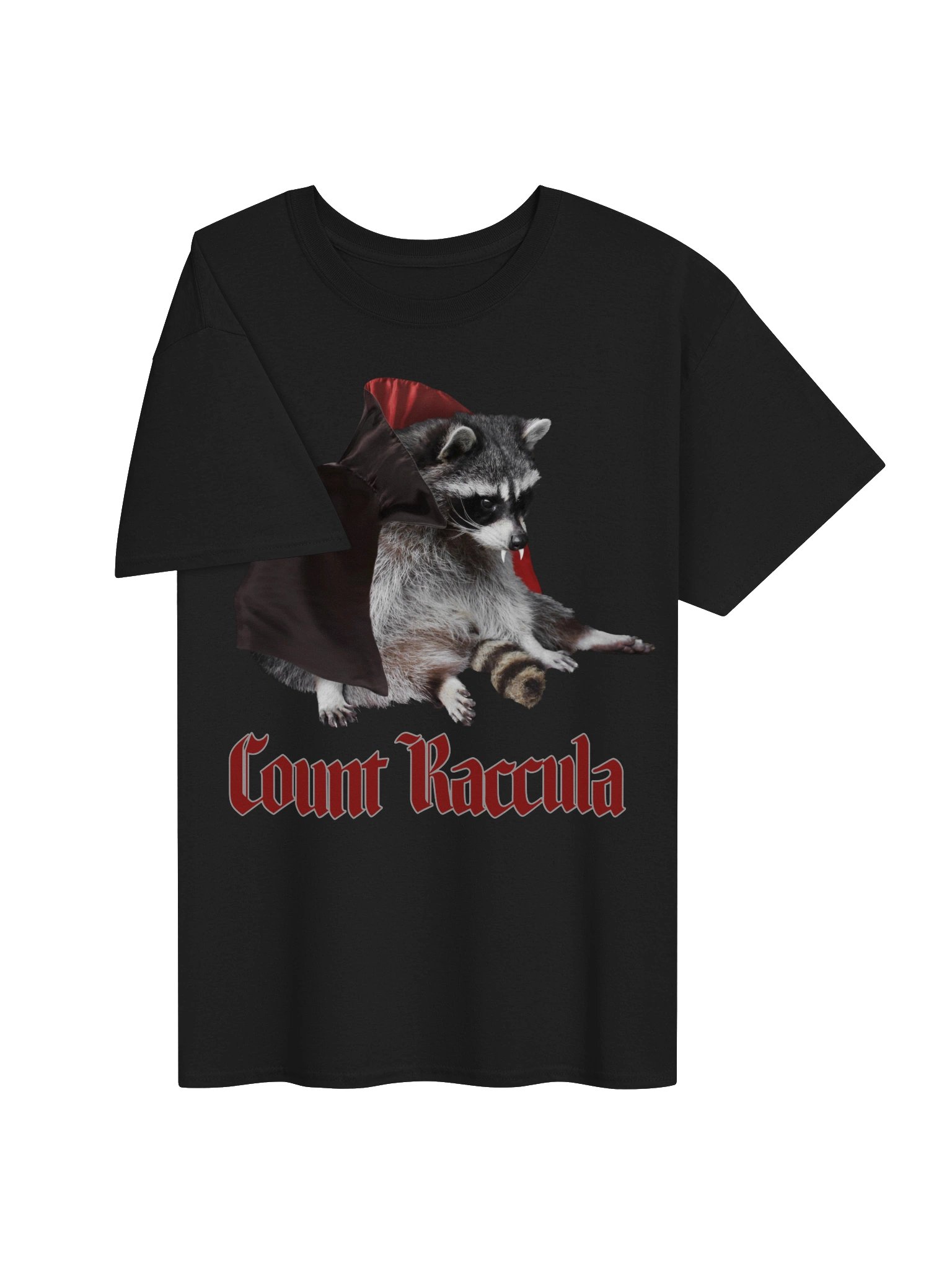 Count Raccula - Halloween vampire raccoon t-shirt product image (3)