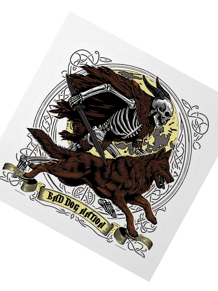Skeleton Warrior K9 Sticker product image (2)