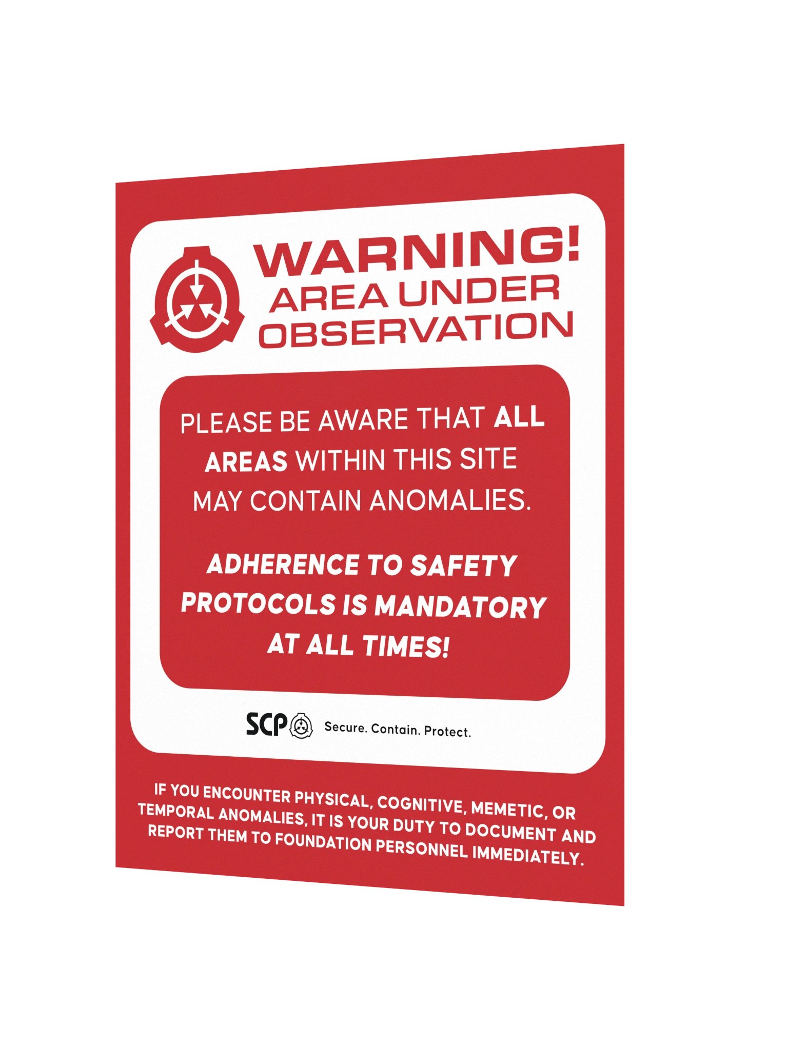 SCP Facility Safety Poster product image (2)