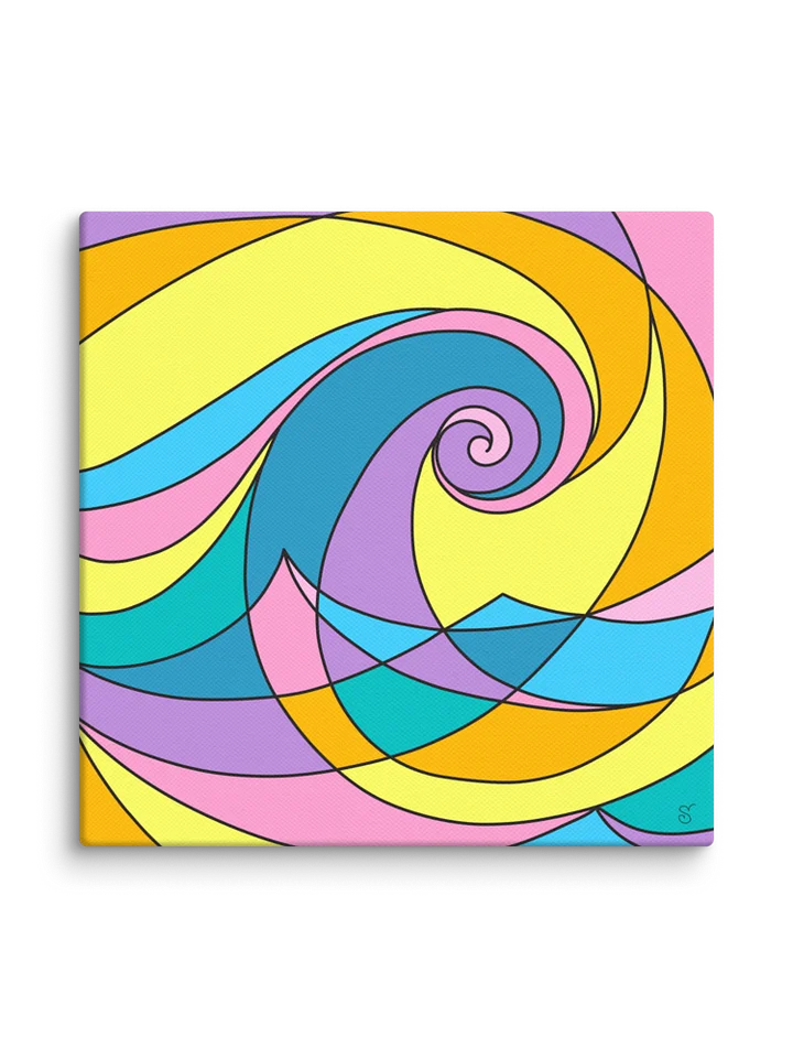 Spiral Spectrum Canvas - Abstract Square No. 4 product image (163)