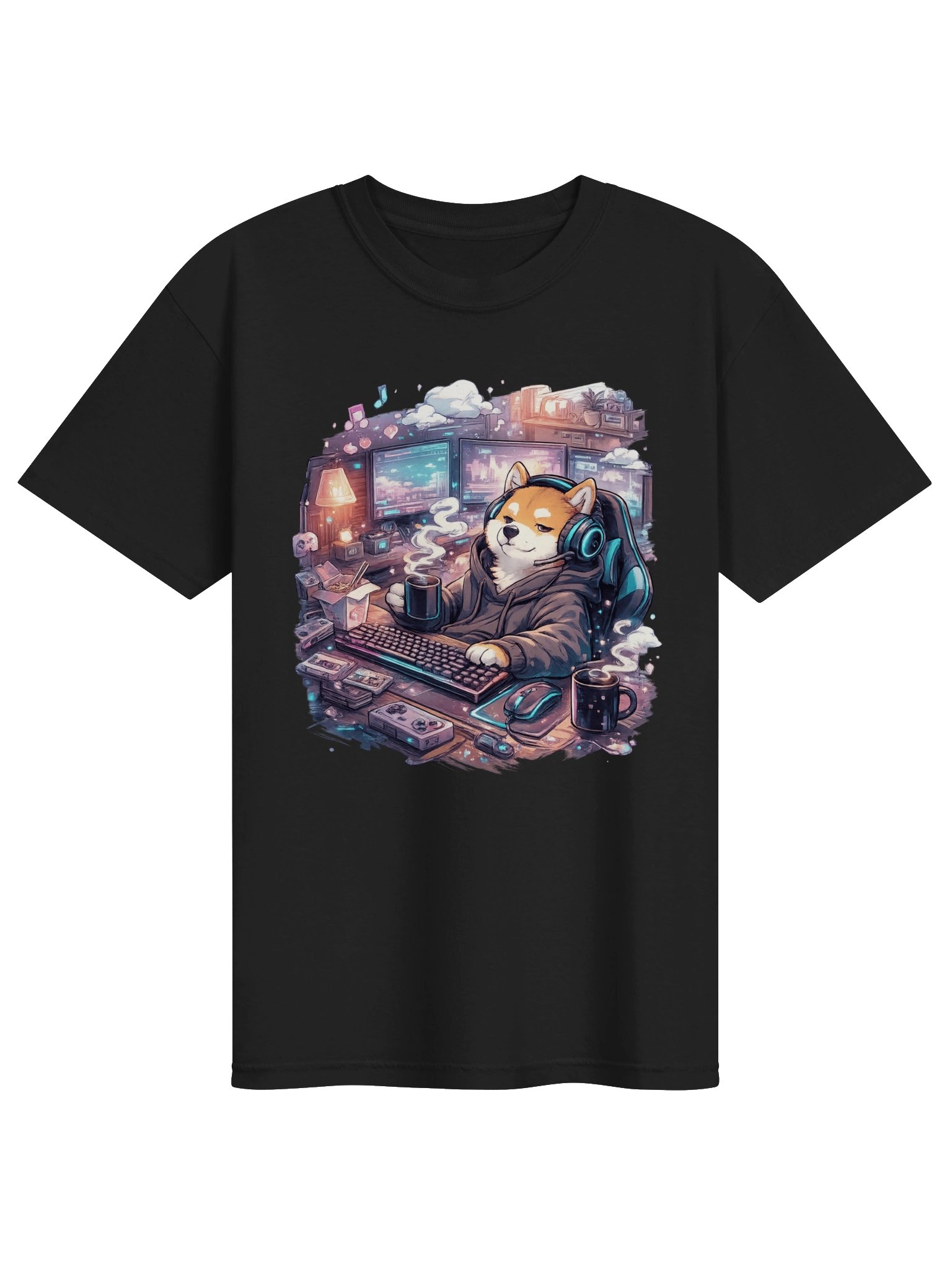 Comfort Colors Garment-Dyed Heavyweight T-Shirt - Gamer's Best Friend: Shiba Inu Edition product image (1)