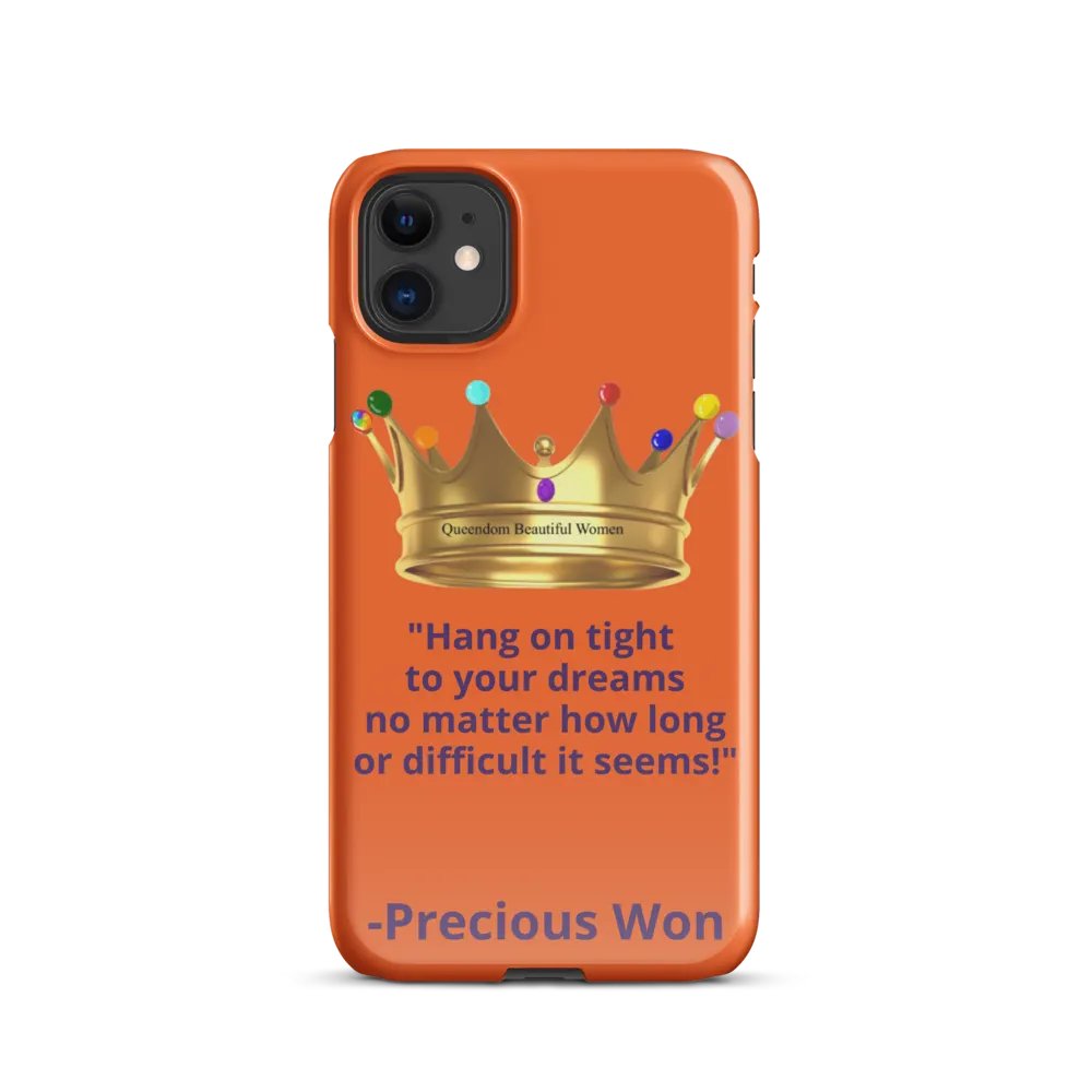 Queendom Beautiful Women iPhone® Snap Case (Orange/Amber) product image (8)