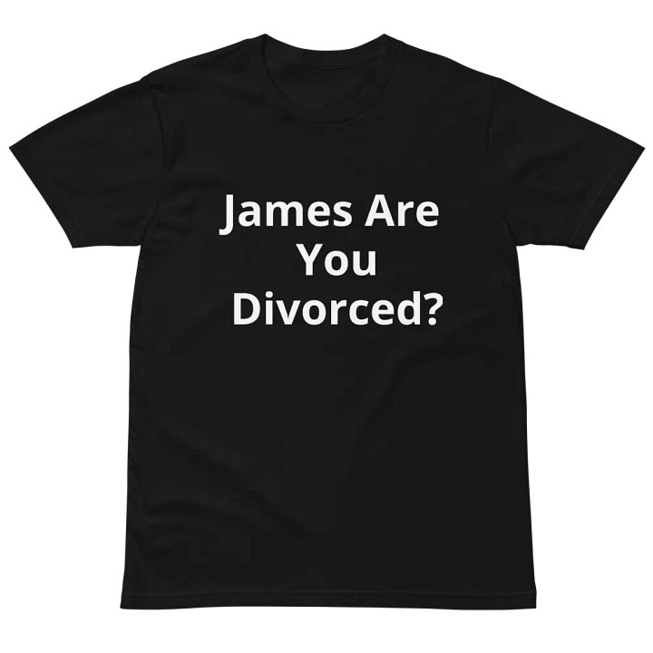Pris-James Are You Divorced? AS Colour Unisex Premium T-Shirt product image (2)
