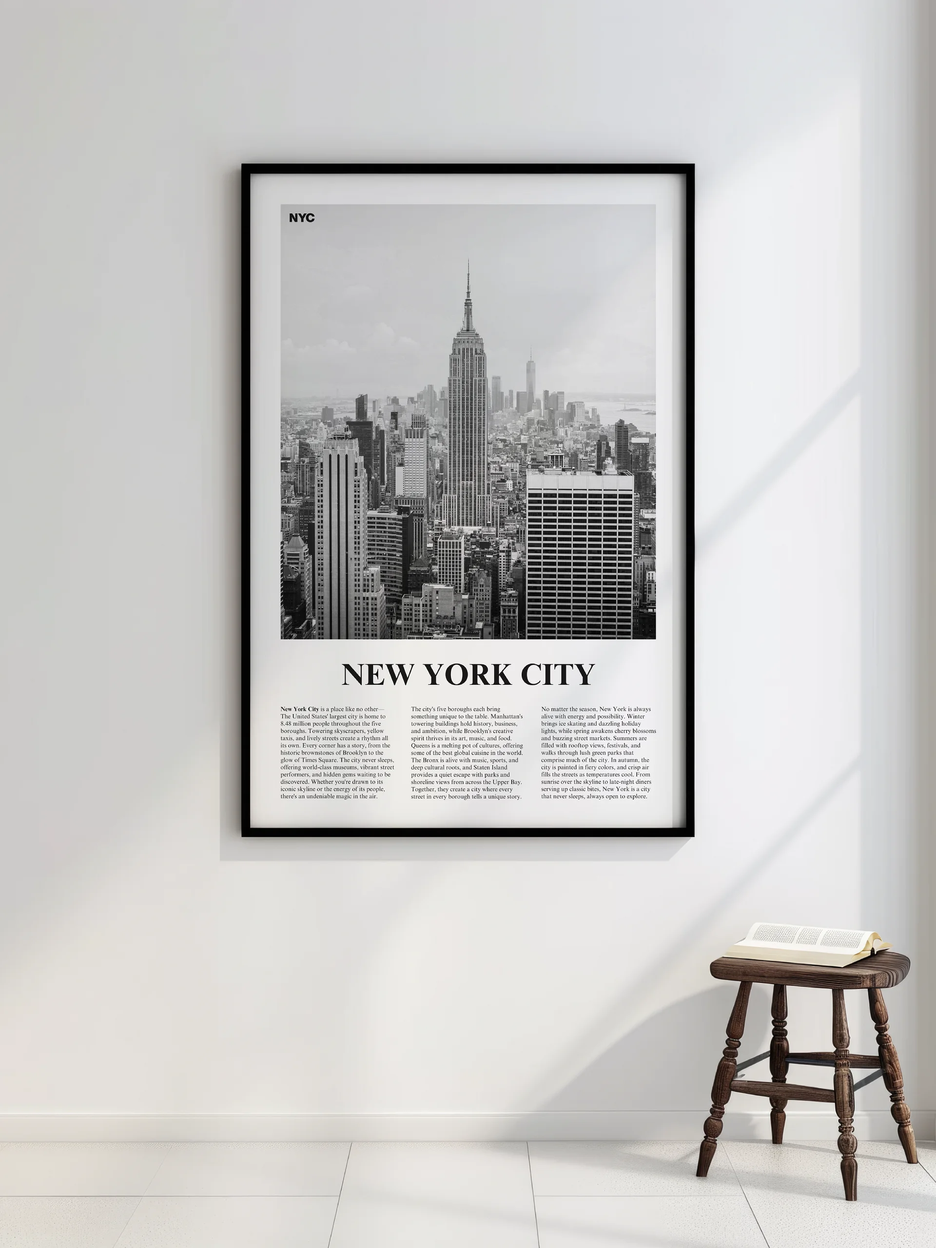 New York City 03 Newspaper Poster | Framed product image (2)