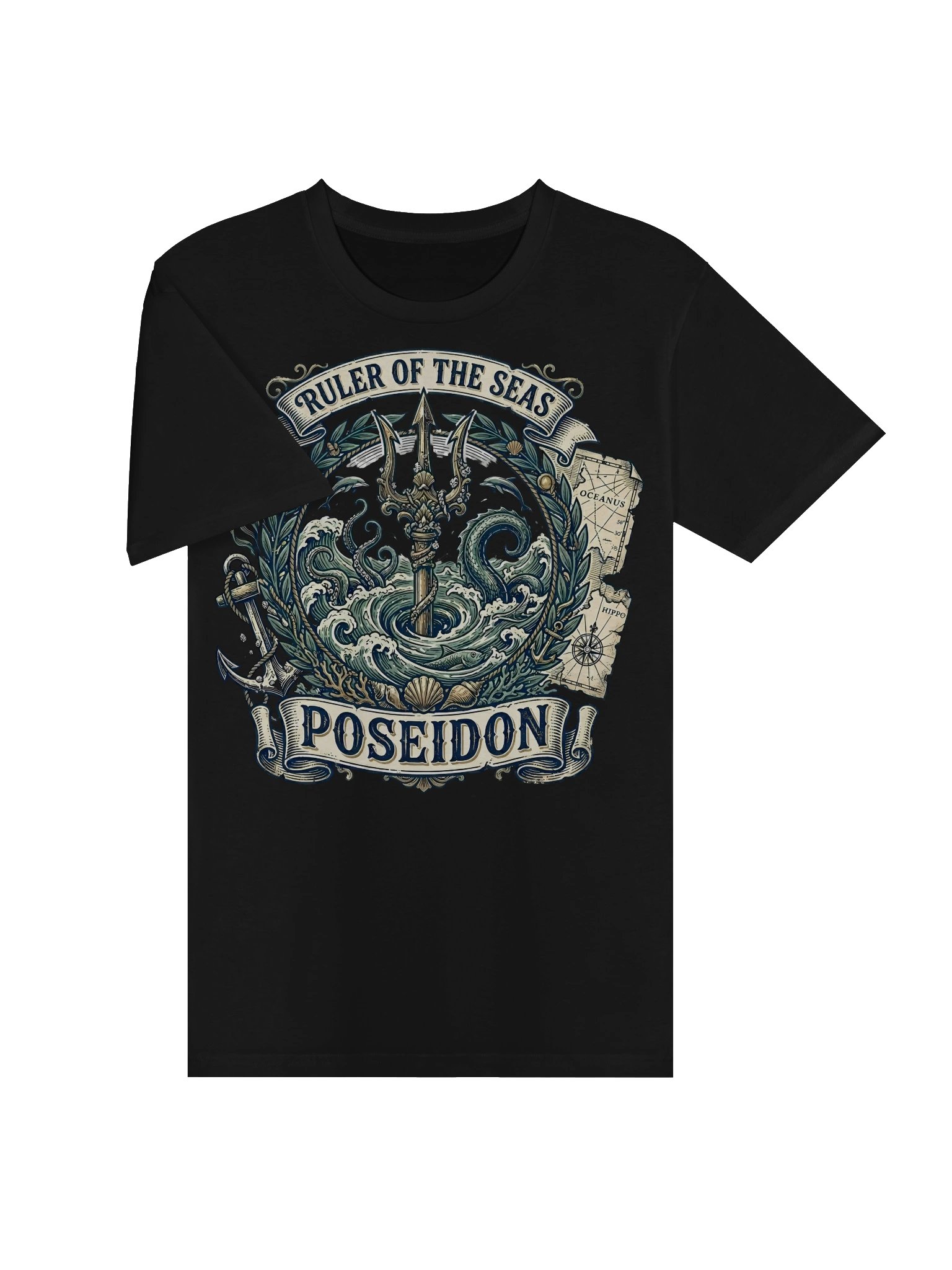 Poseidon – Ruler of the Seas Vintage T-Shirt product image (5)