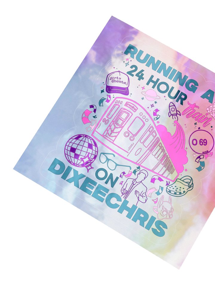 24hr Train Holo Sticker - Lobster Exclusive Edition product image (2)