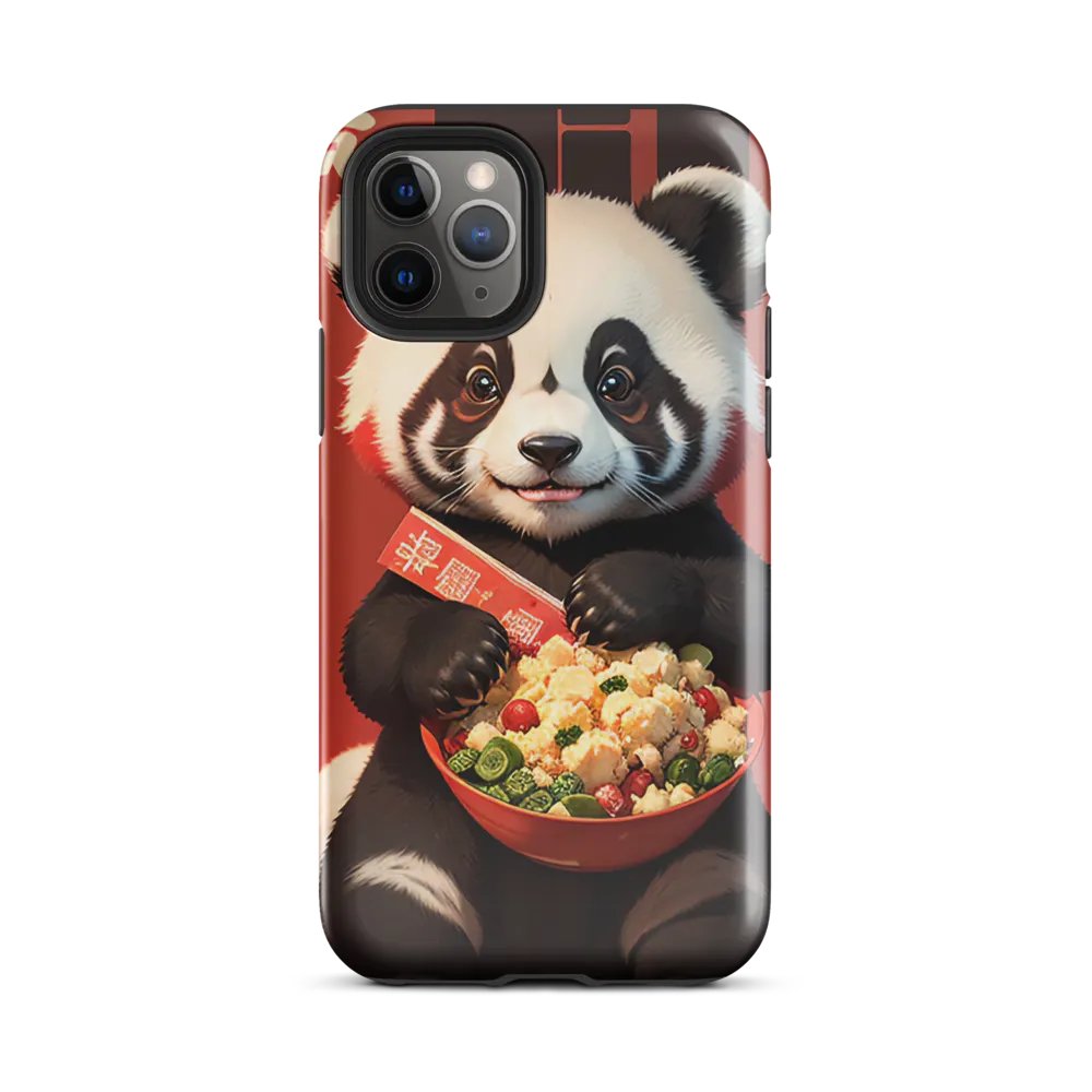 Adorable Panda Feast iPhone Tough Case – Cute Panda Enjoying a Delicious Meal product image (25)