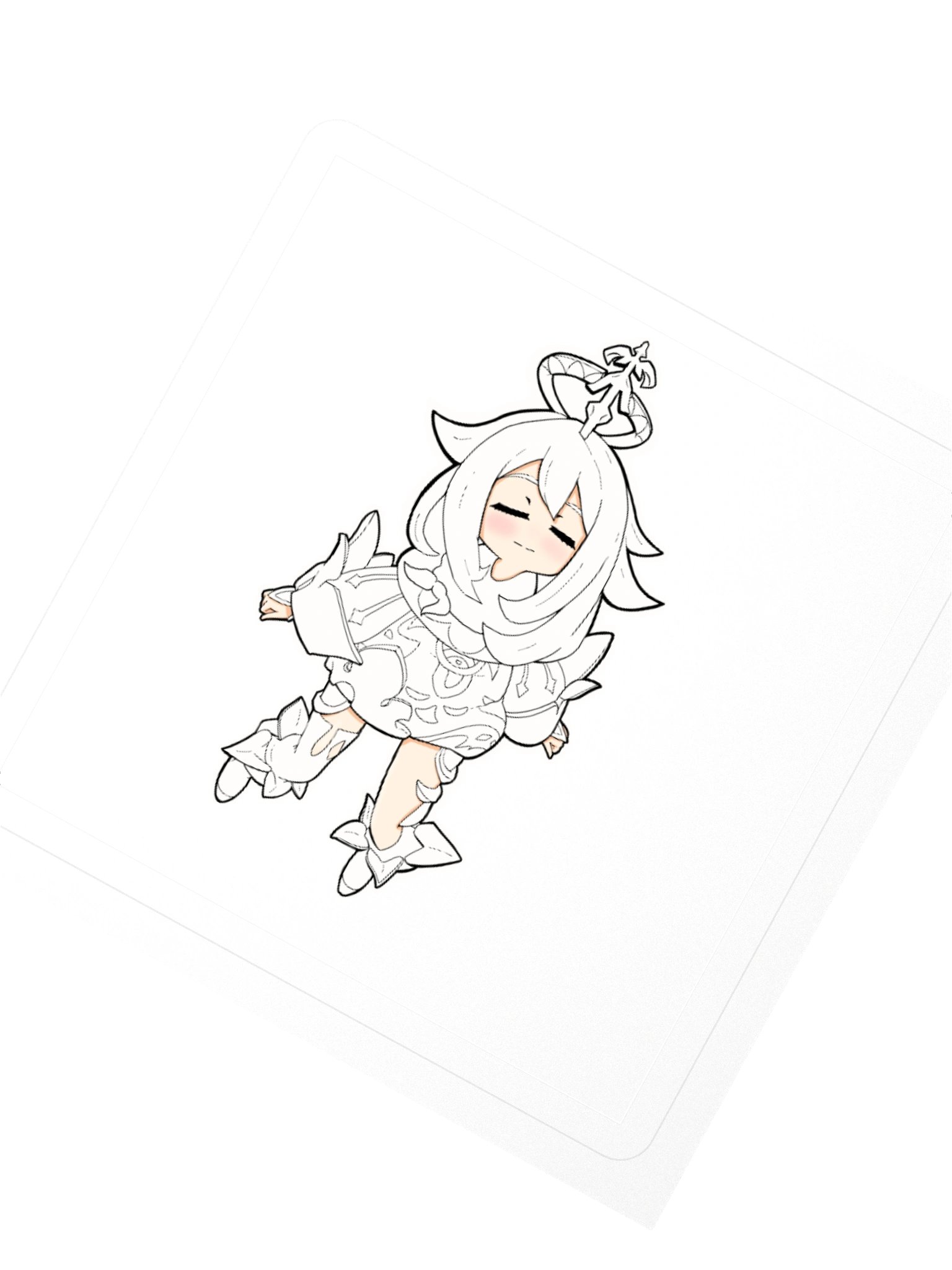 Smiley Paimon Sticker product image (6)