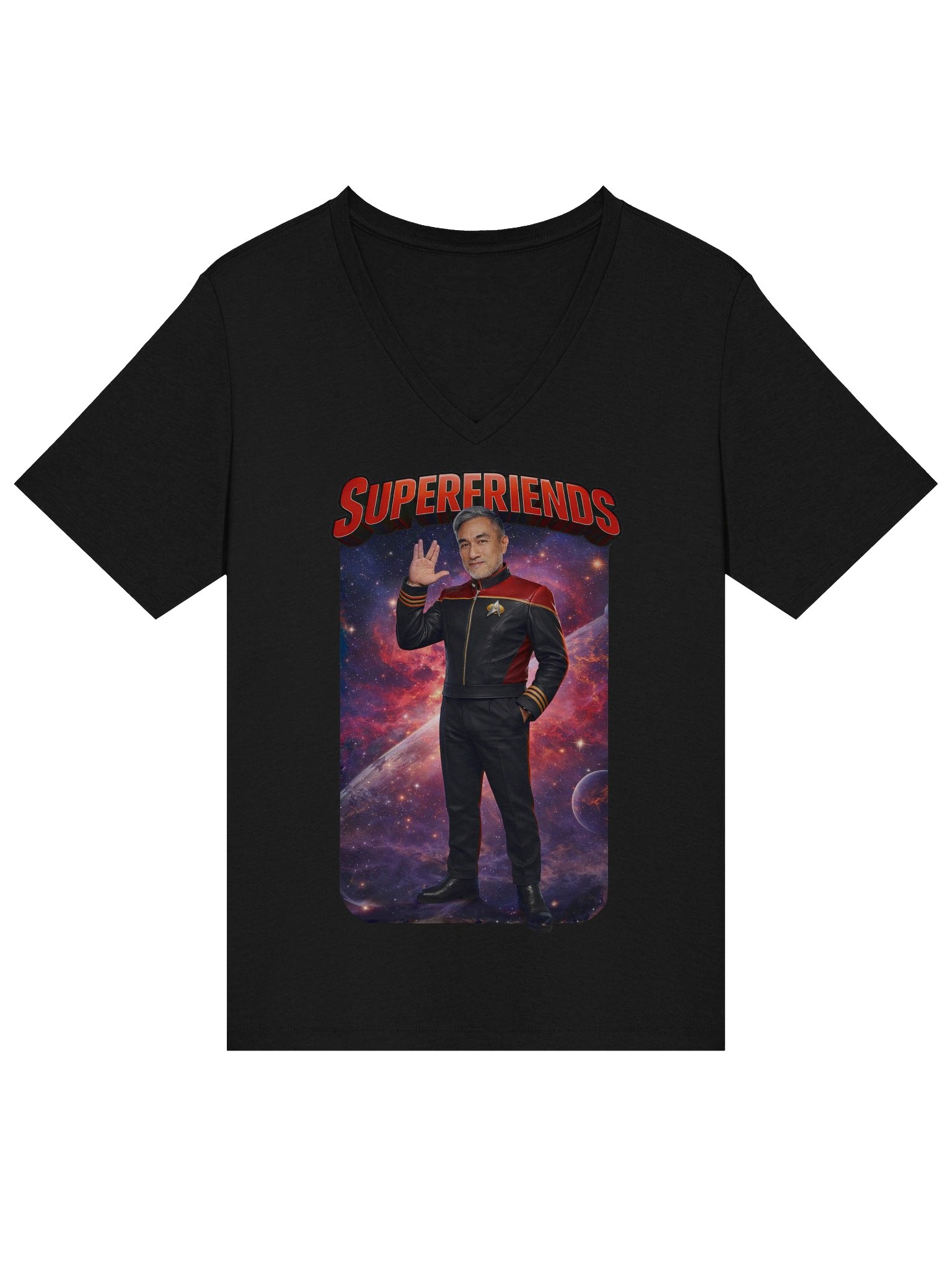 Superfriends Vneck - Female (IcewolfLA Edition) product image (3)