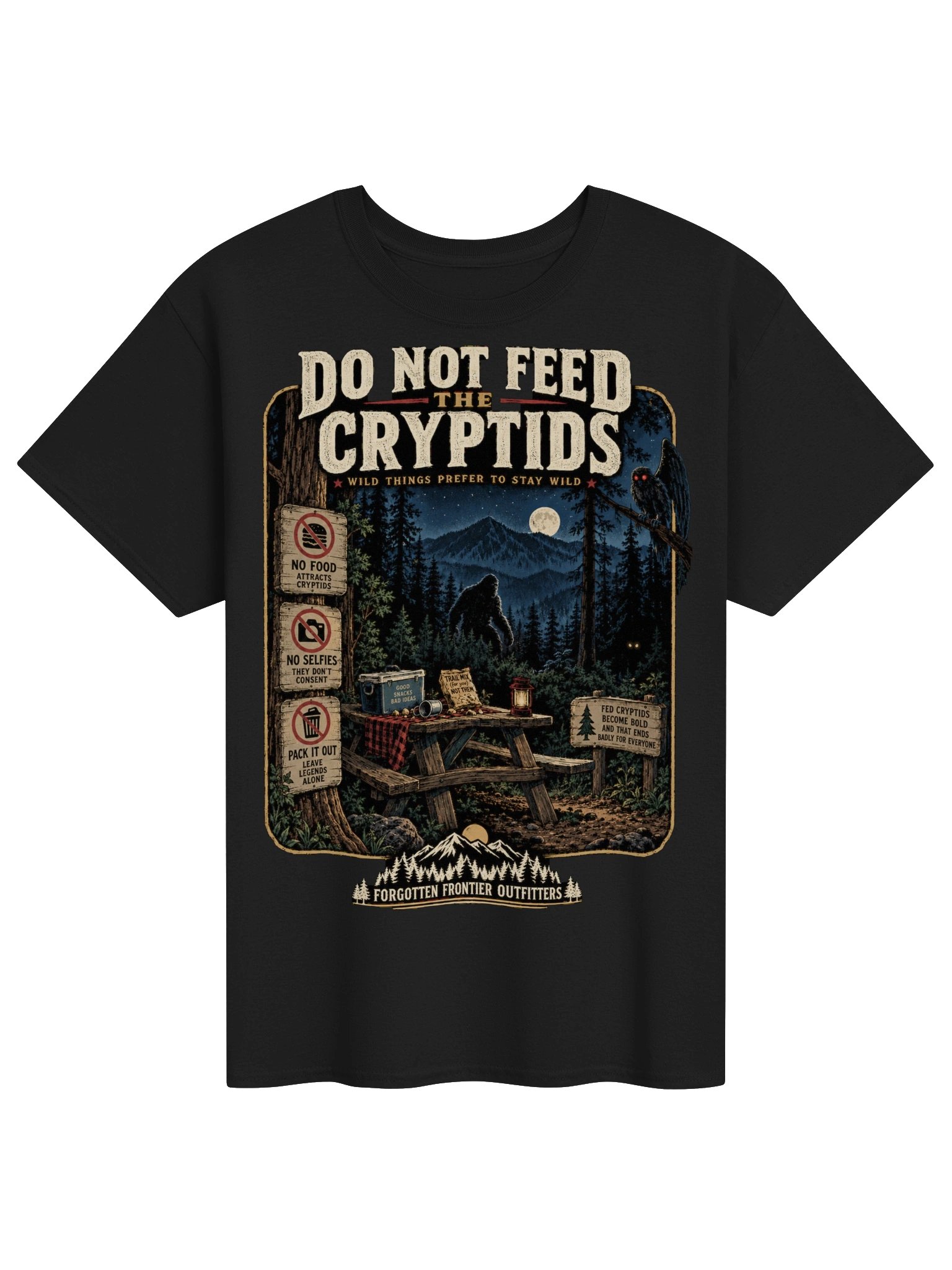 Do Not Feed the Cryptids Tee product image (1)
