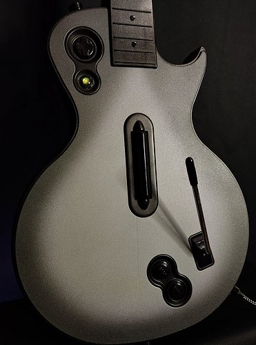 Custom Silver Burst - Modded Les Paul and more going live on our website soon! 

1 of 1 Mech Modded Guitar Hero Controllers

...