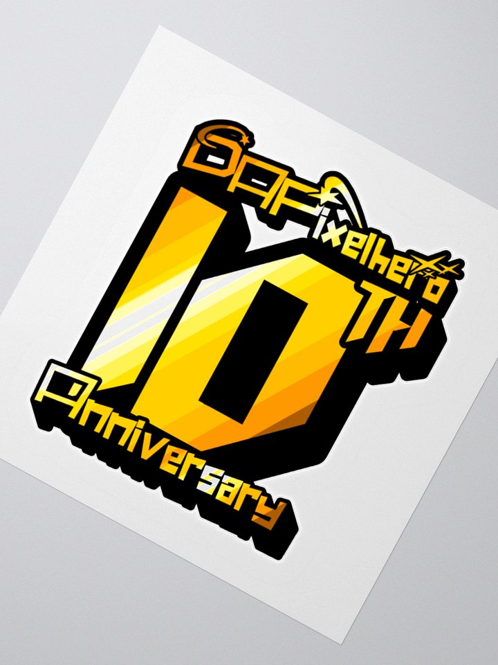 DAPixelhero - 10th Anniversary Logo Die Cut Sticker (LIMITED EDITION) product image (2)