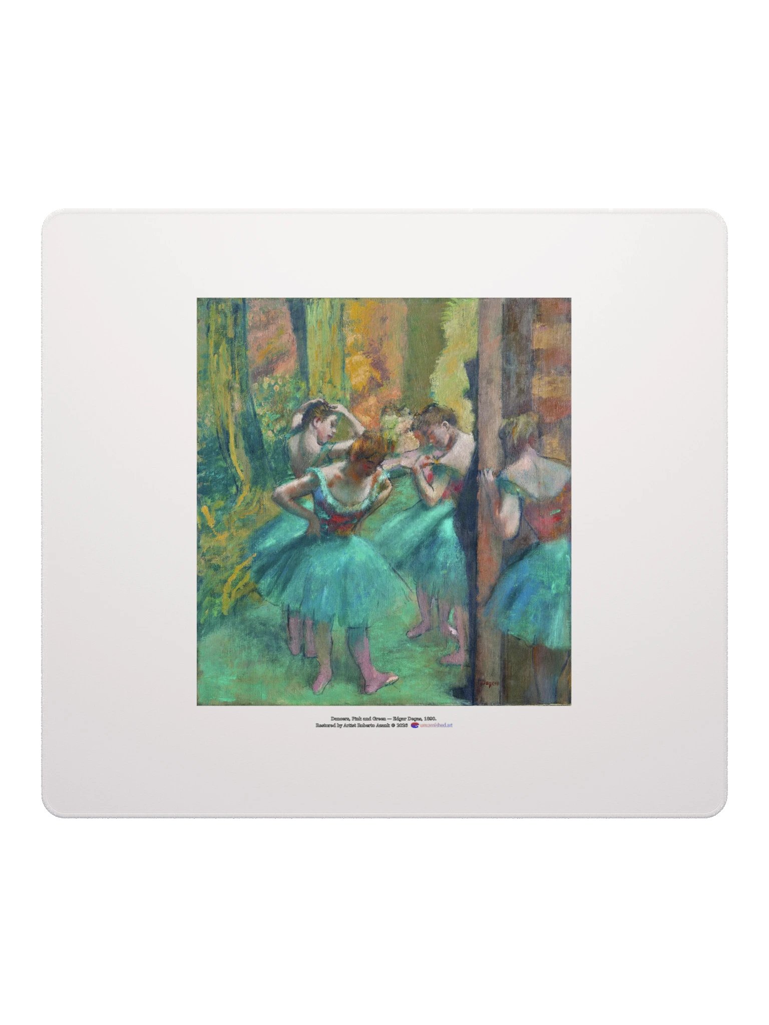 Dancers, Pink and Green — Mouse Pad product image (2)