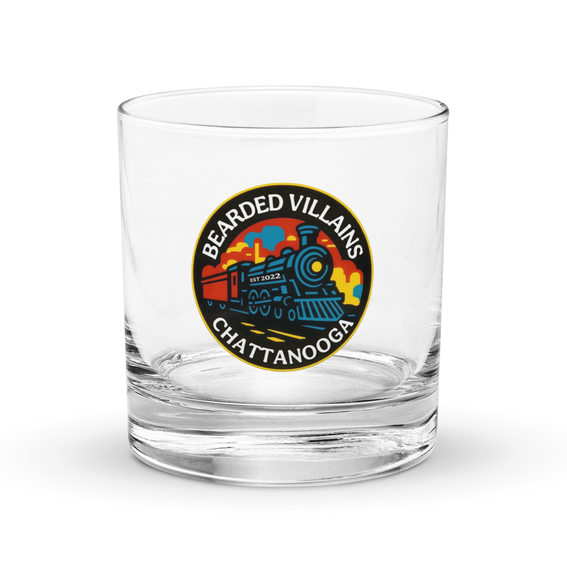 Chattanooga Bearded Villains Rocks Glass product image (1)