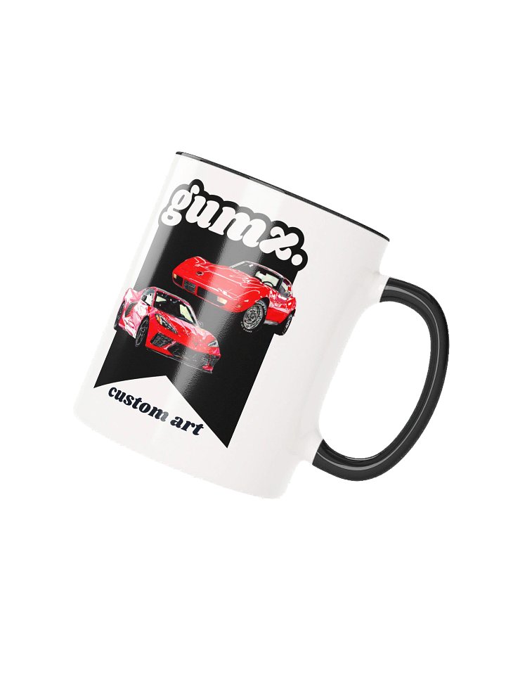 GUMZ. Chevron Red Car Ceramic Mug product image (2)