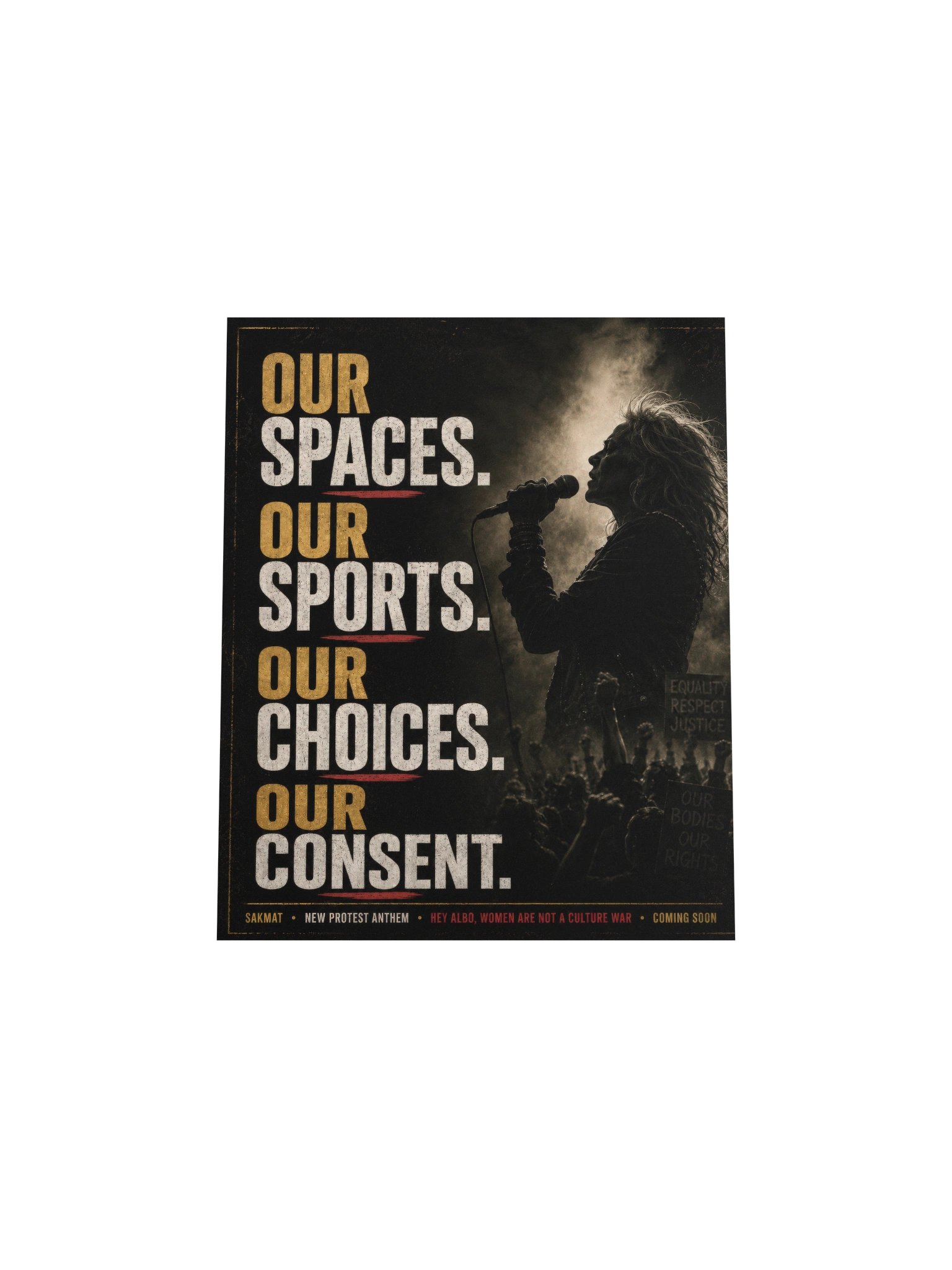Our Spaces, Our Choices Protest Poster product image (8)