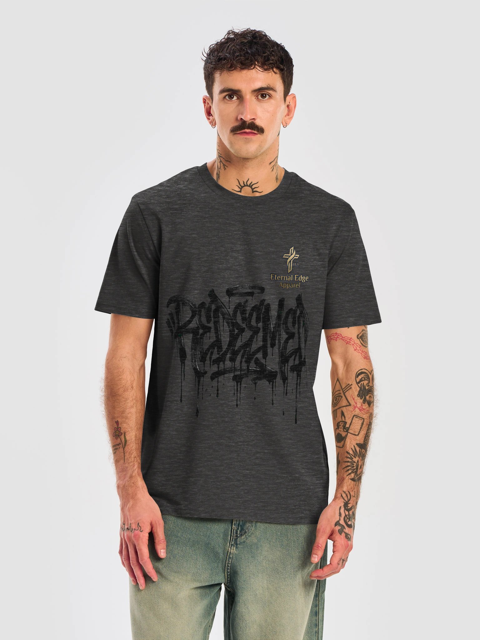 'REDEEMED' Authentic Graphic Prmium quality Ink and shirt with our logo as always, over the left chest pocke product image (49)