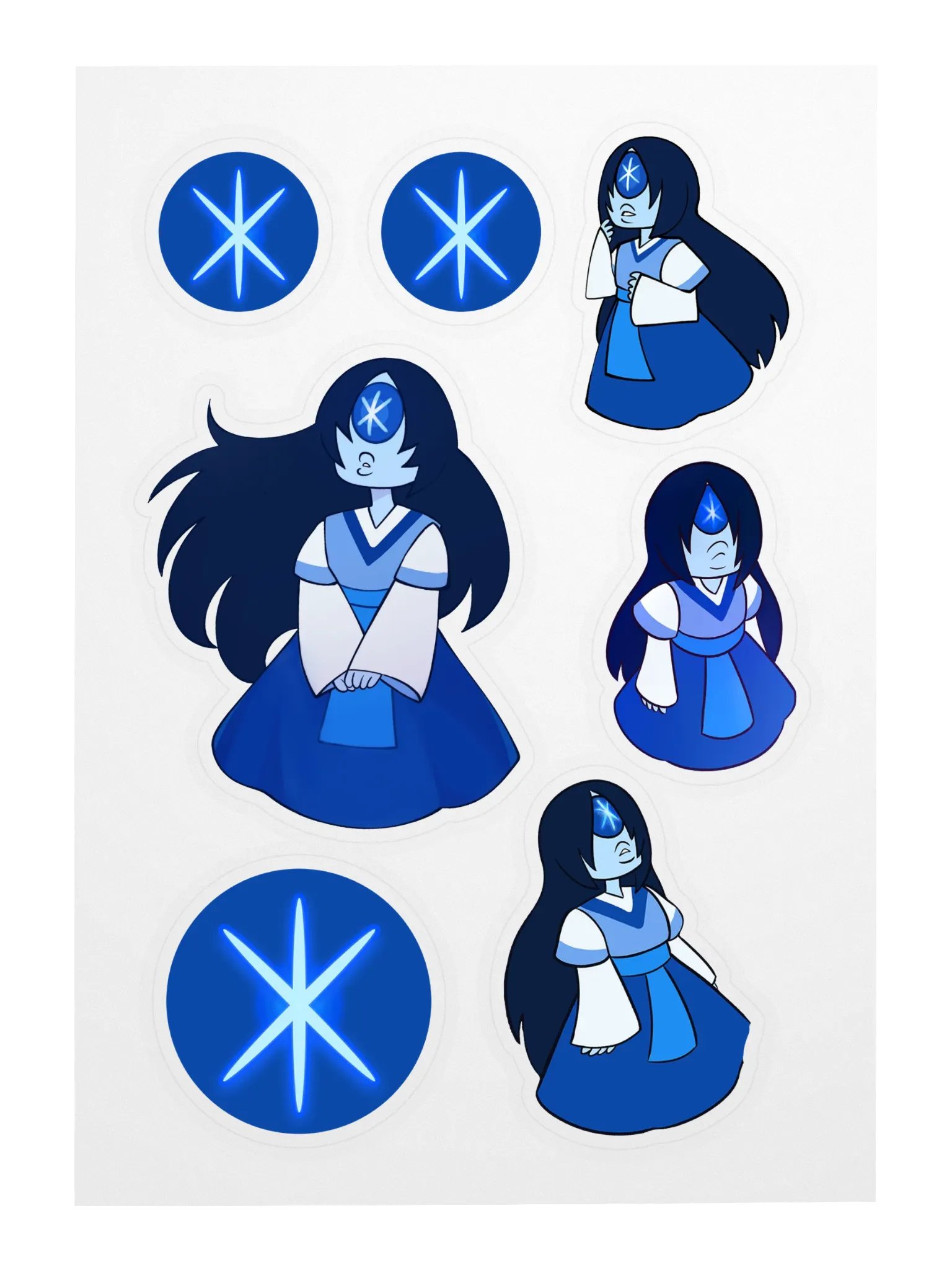 Star Sapphire Sticker Sheet product image (3)
