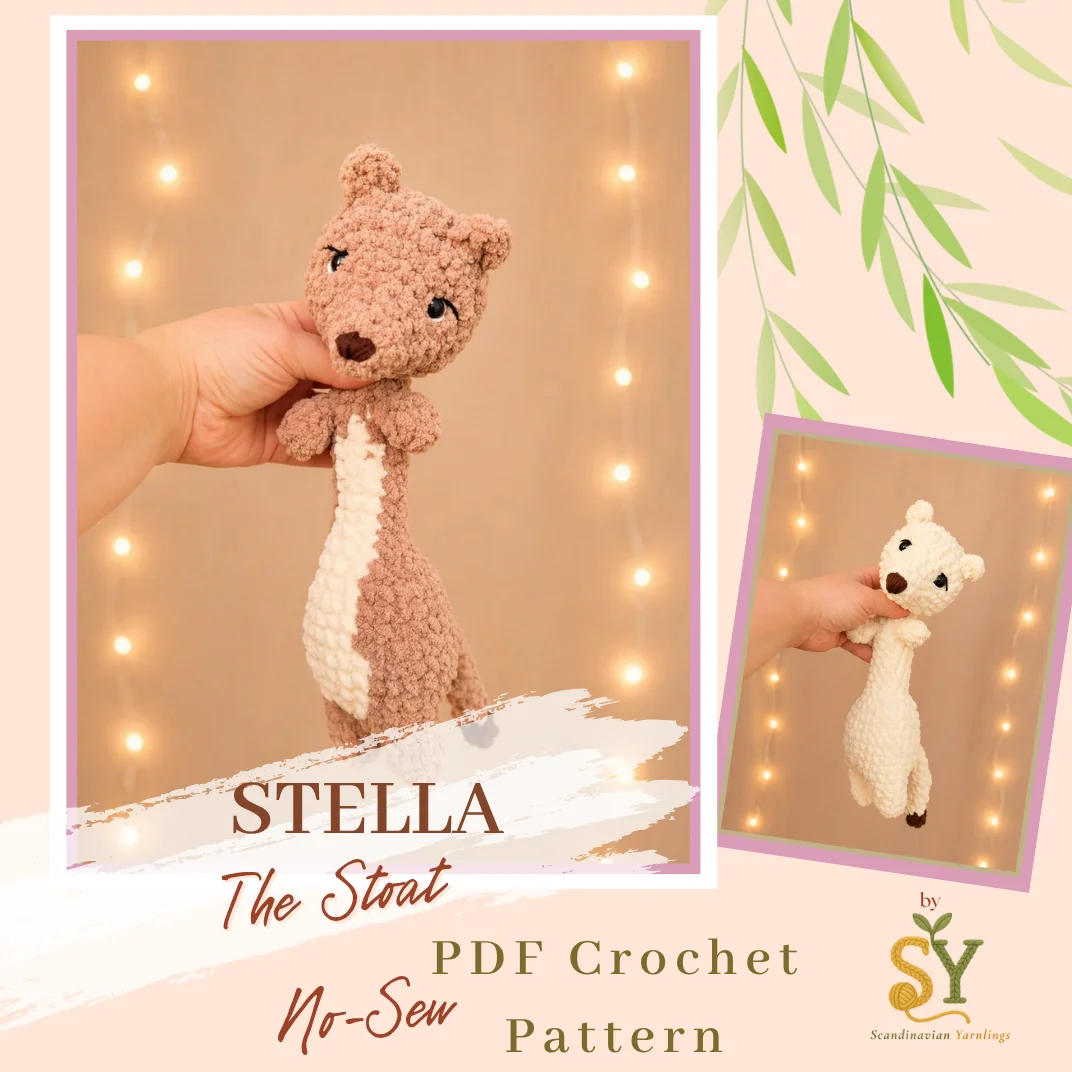 Crochet Pattern: Stella the Stoat PDF product image (1)