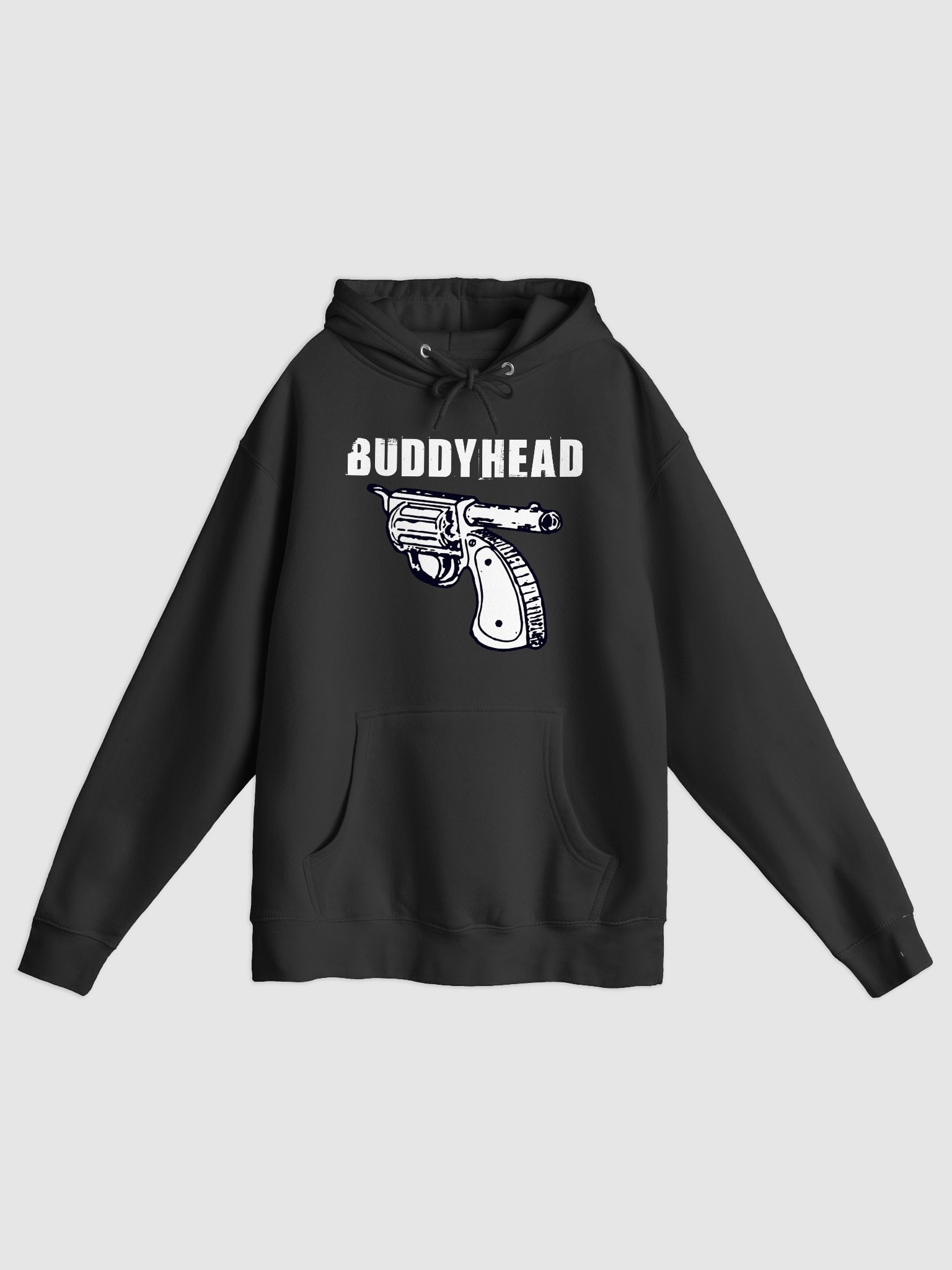 Buddyhead Backwards Gun logo hoodie product image (1)