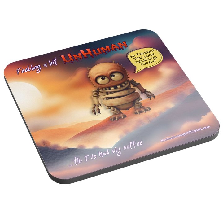 cork coaster w/UnHuman creature product image (1)