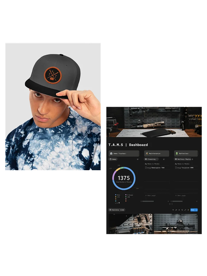 T.A.M.S & Snapback Hat Bundle product image (1)