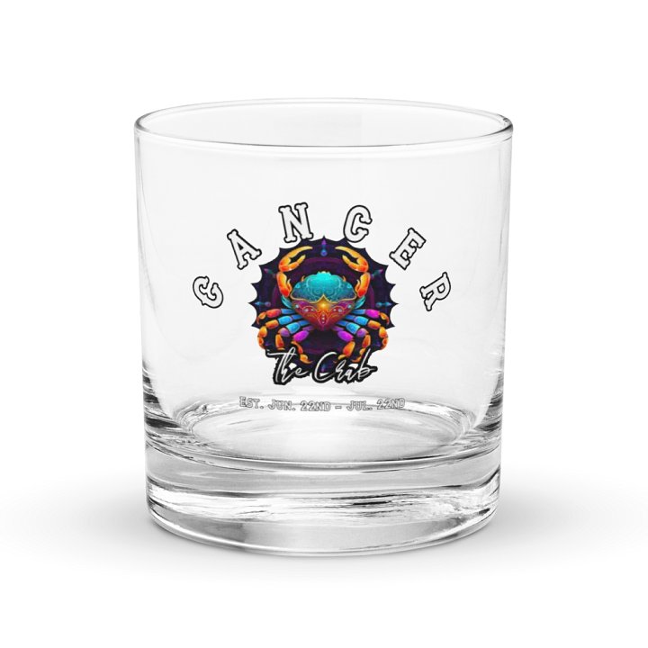 Cancer - Zodiac Rocks Glass product image (1)