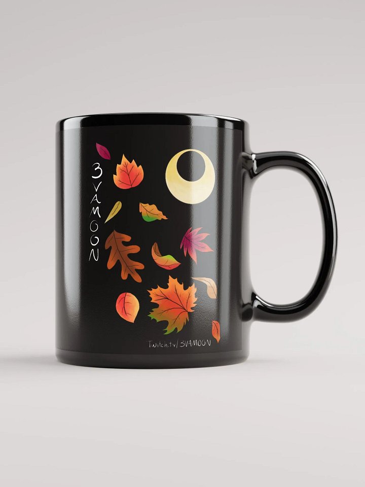 Autumn Leaves Moon Black Coffee Mug product image (1)