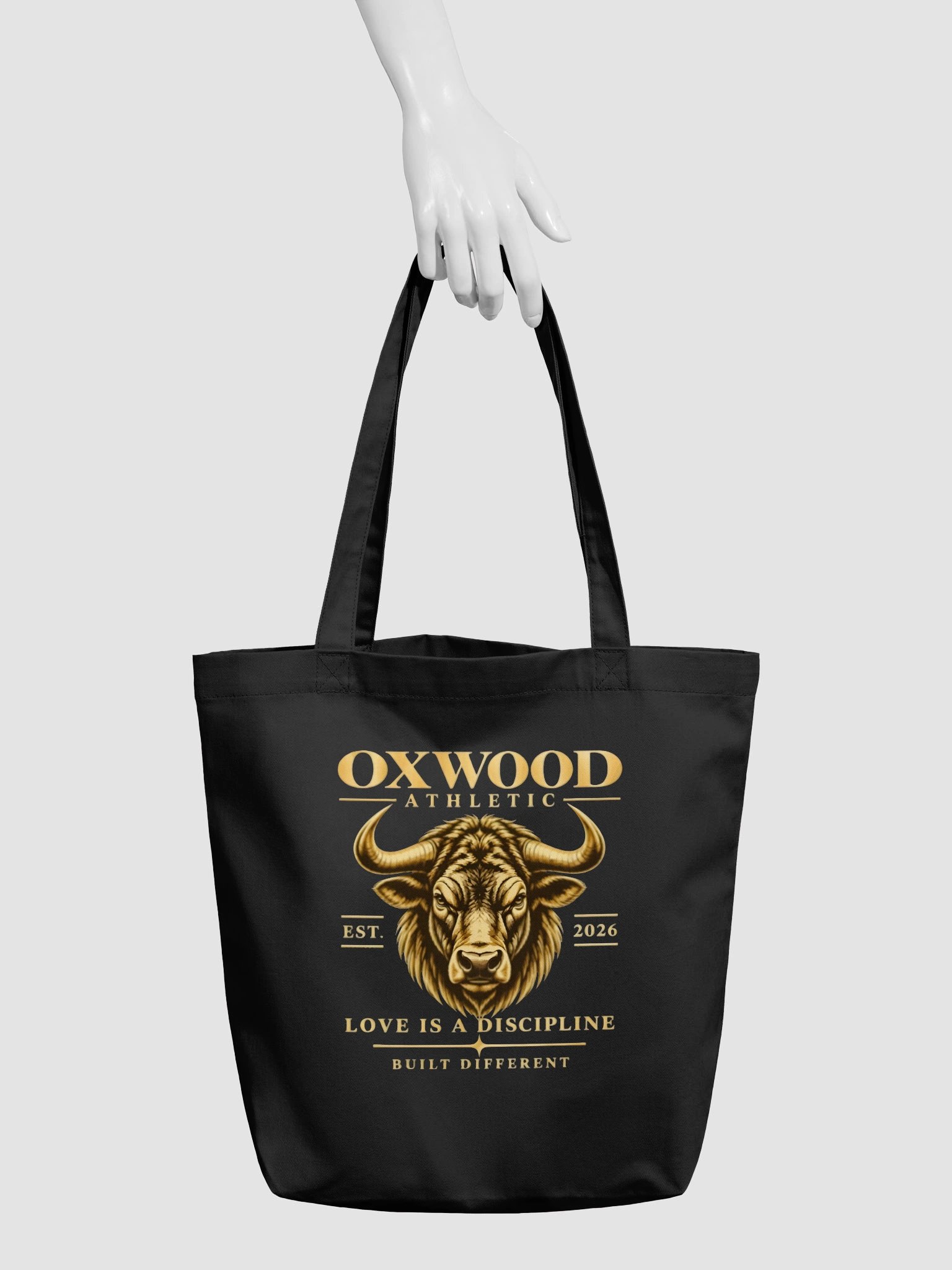 OXWOOD Athletic "Love is a Discipline" Heavyweight Canvas Tote Bag product image (3)