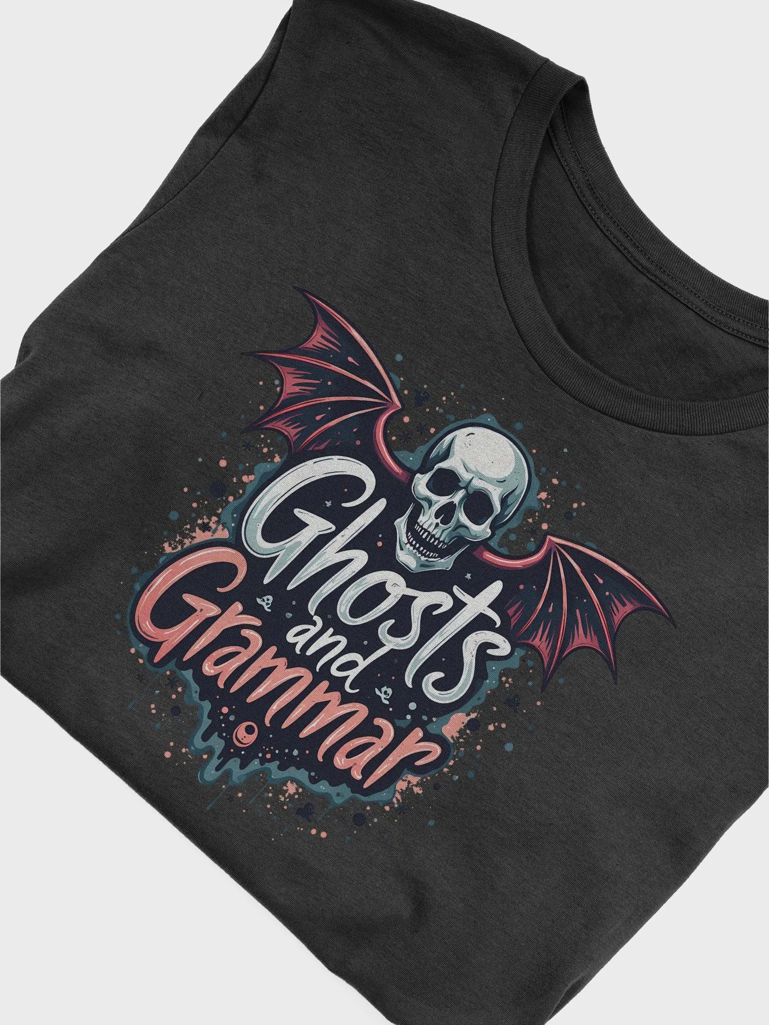Ghosts and Grammar Skull Wings Tee product image (14)